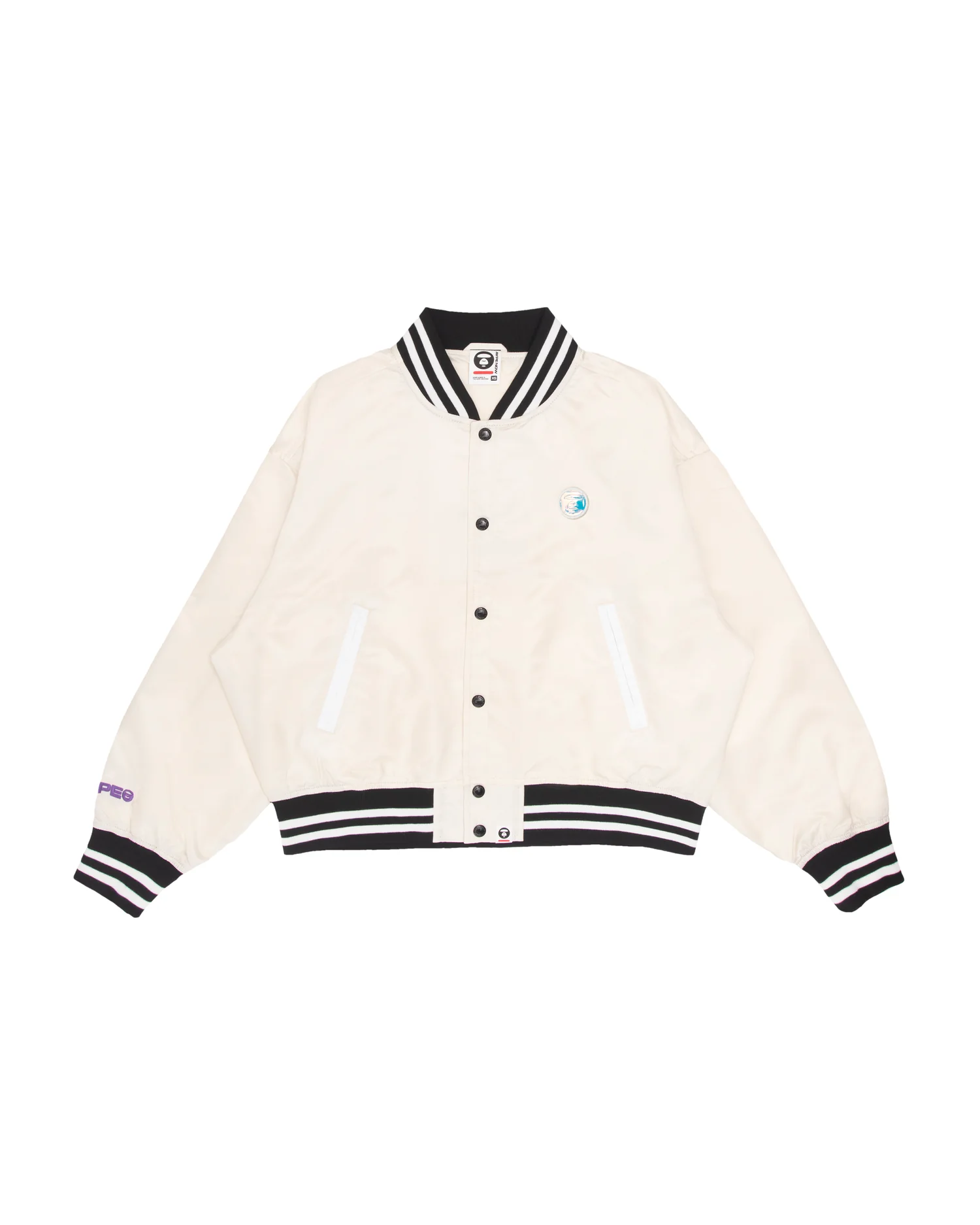 Moonface embroidered bomber jacket - Image 6