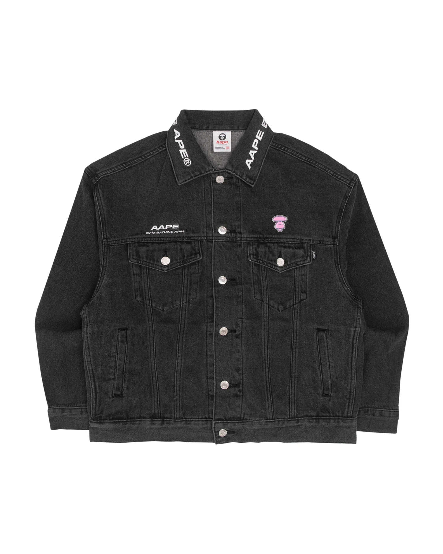 Moonface plaque denim jacket