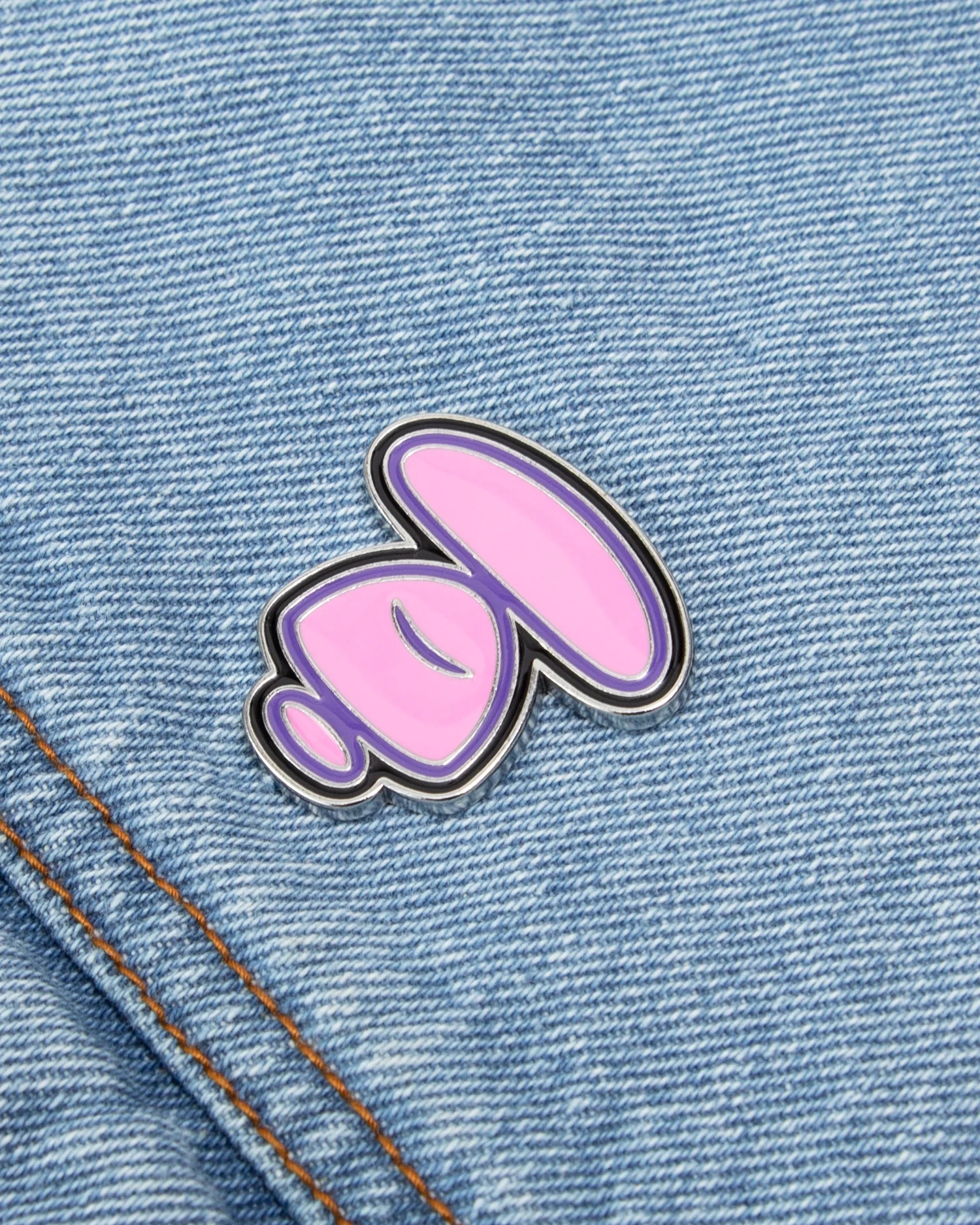 Moonface plaque denim jacket - Image 8