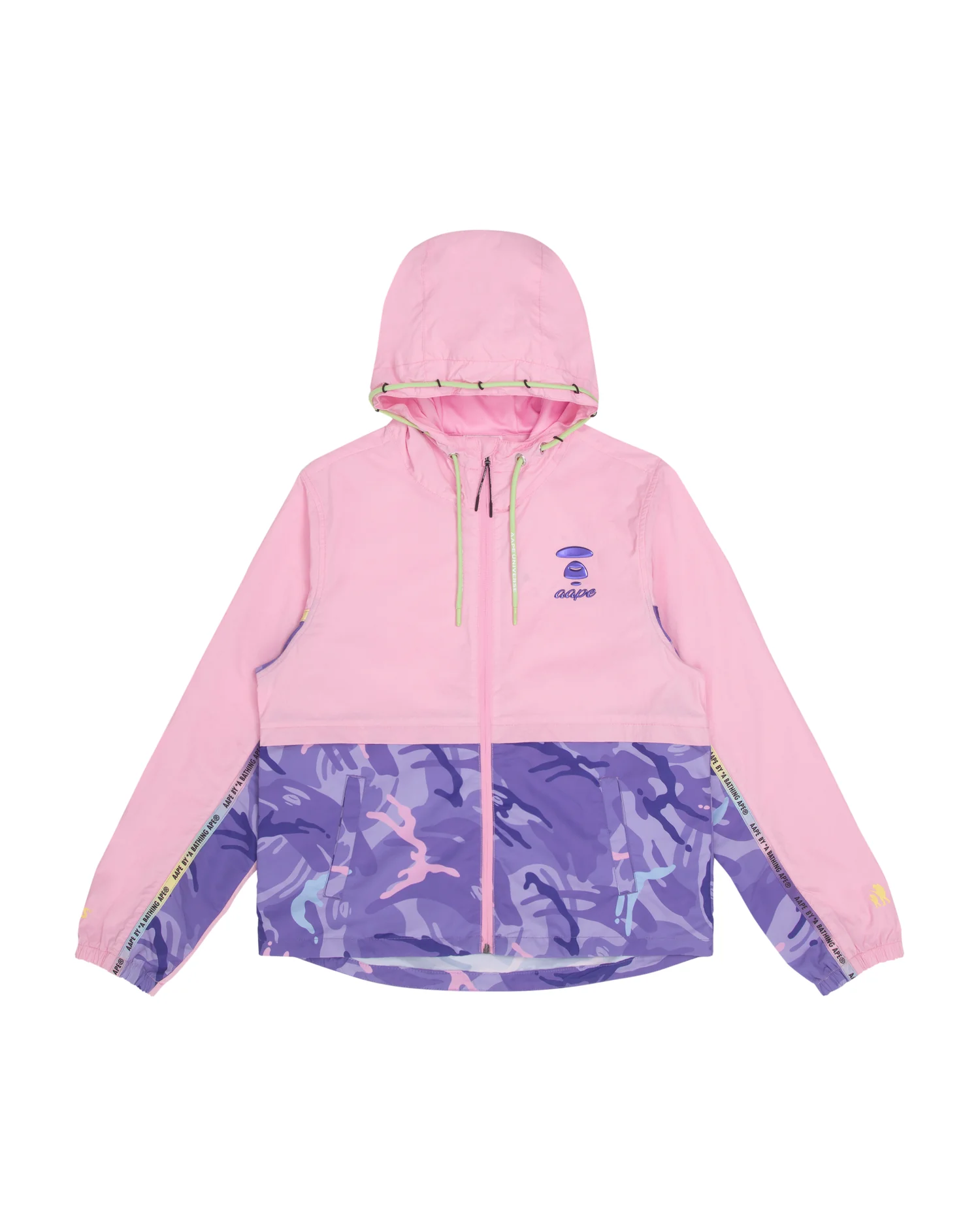 Moonface embossed camo panelled lightweight jacket - Image 6