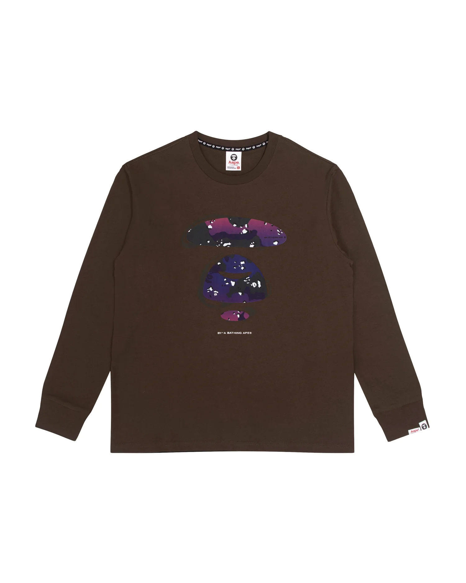 Moonface camo graphic long sleeve tee