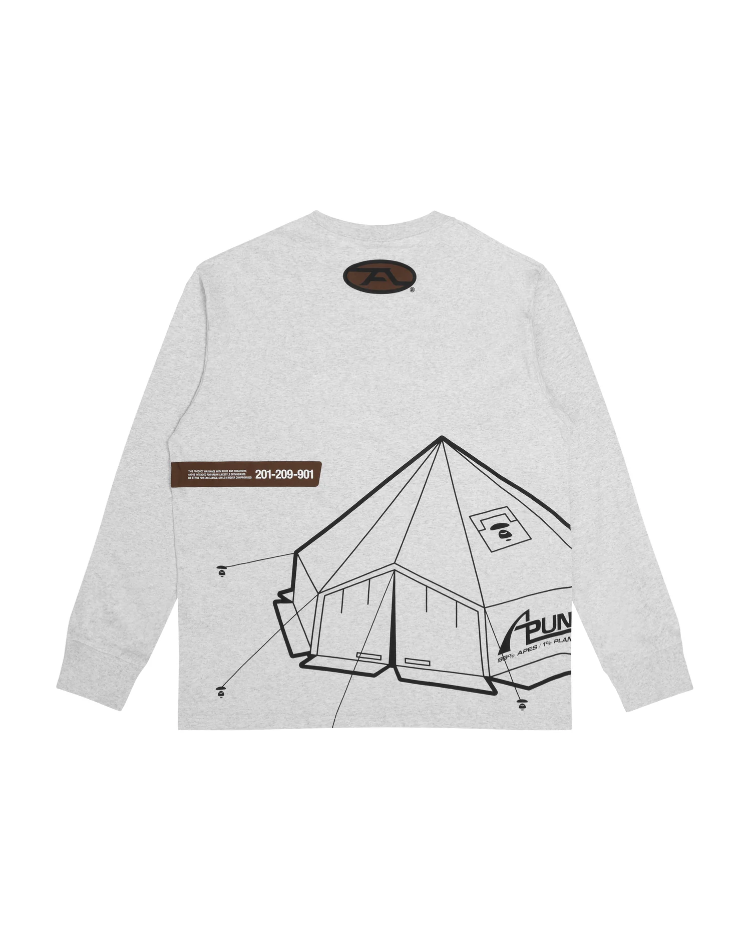 Moonface graphic print L/S tee - Image 2