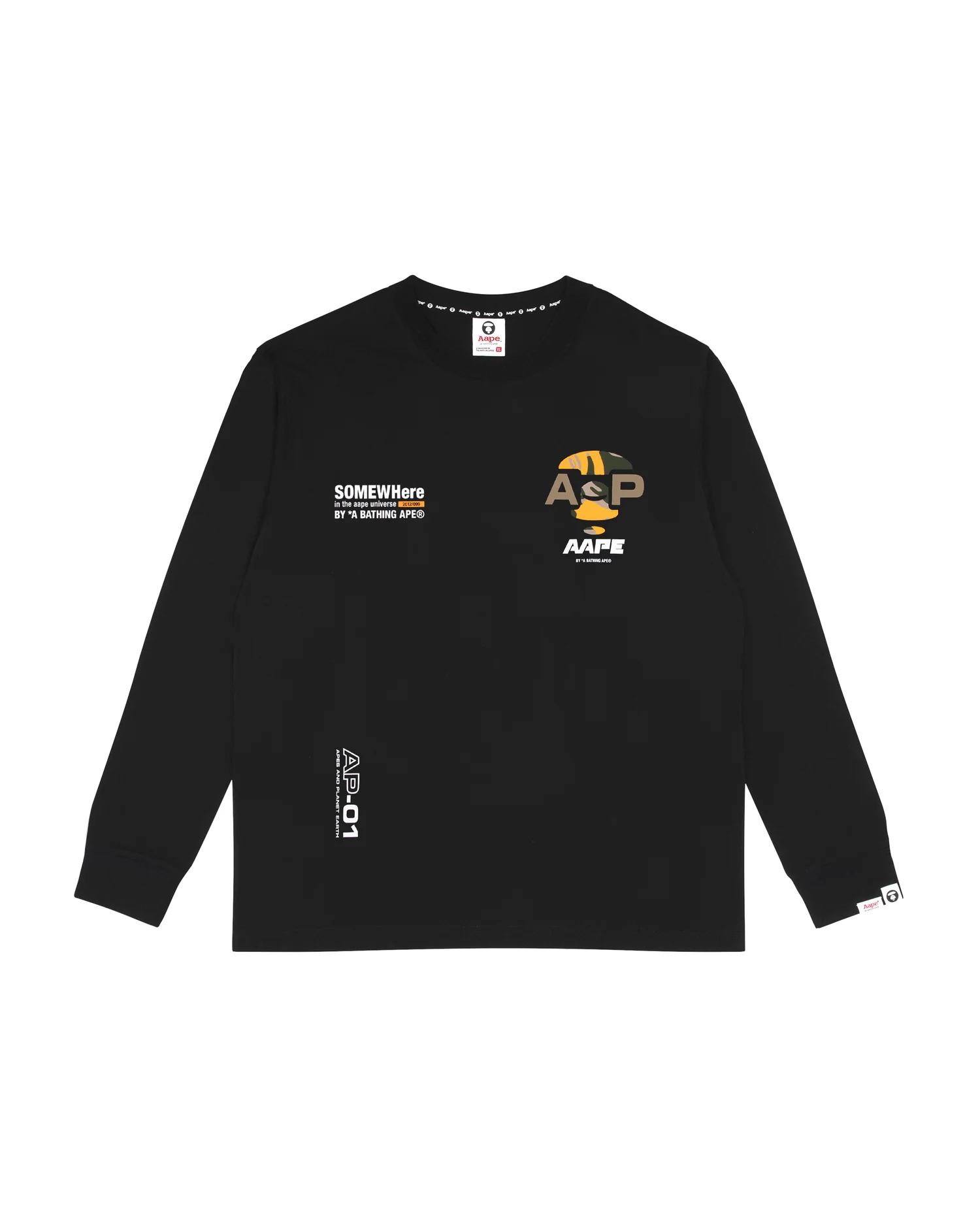 Moonface graphic long sleeve tee