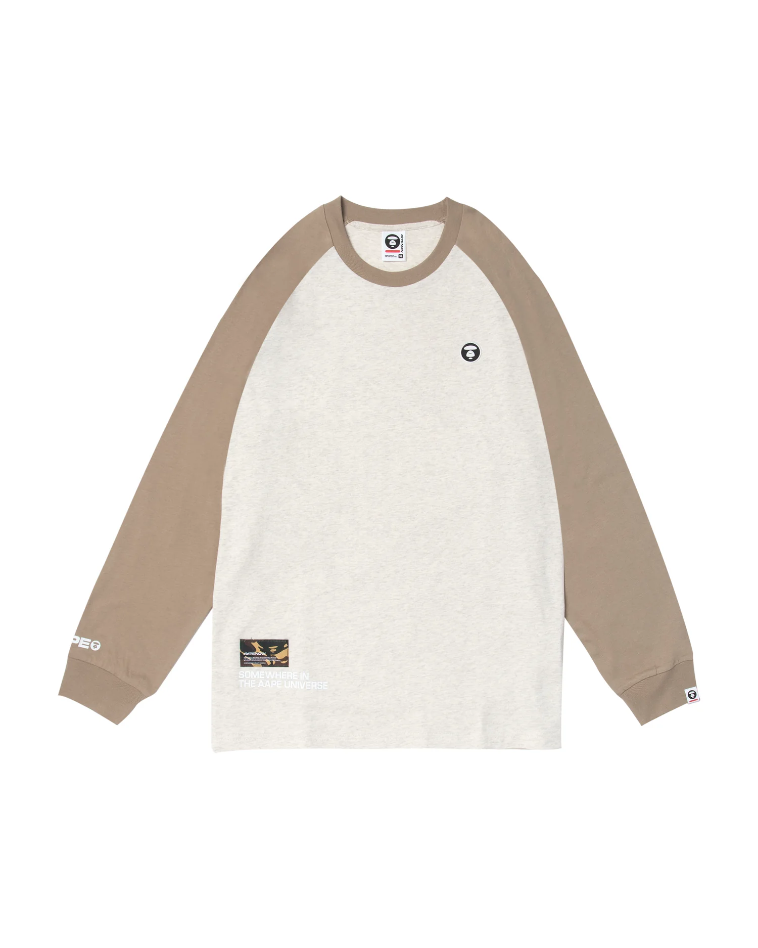 Moonface raglan long-sleeve tee