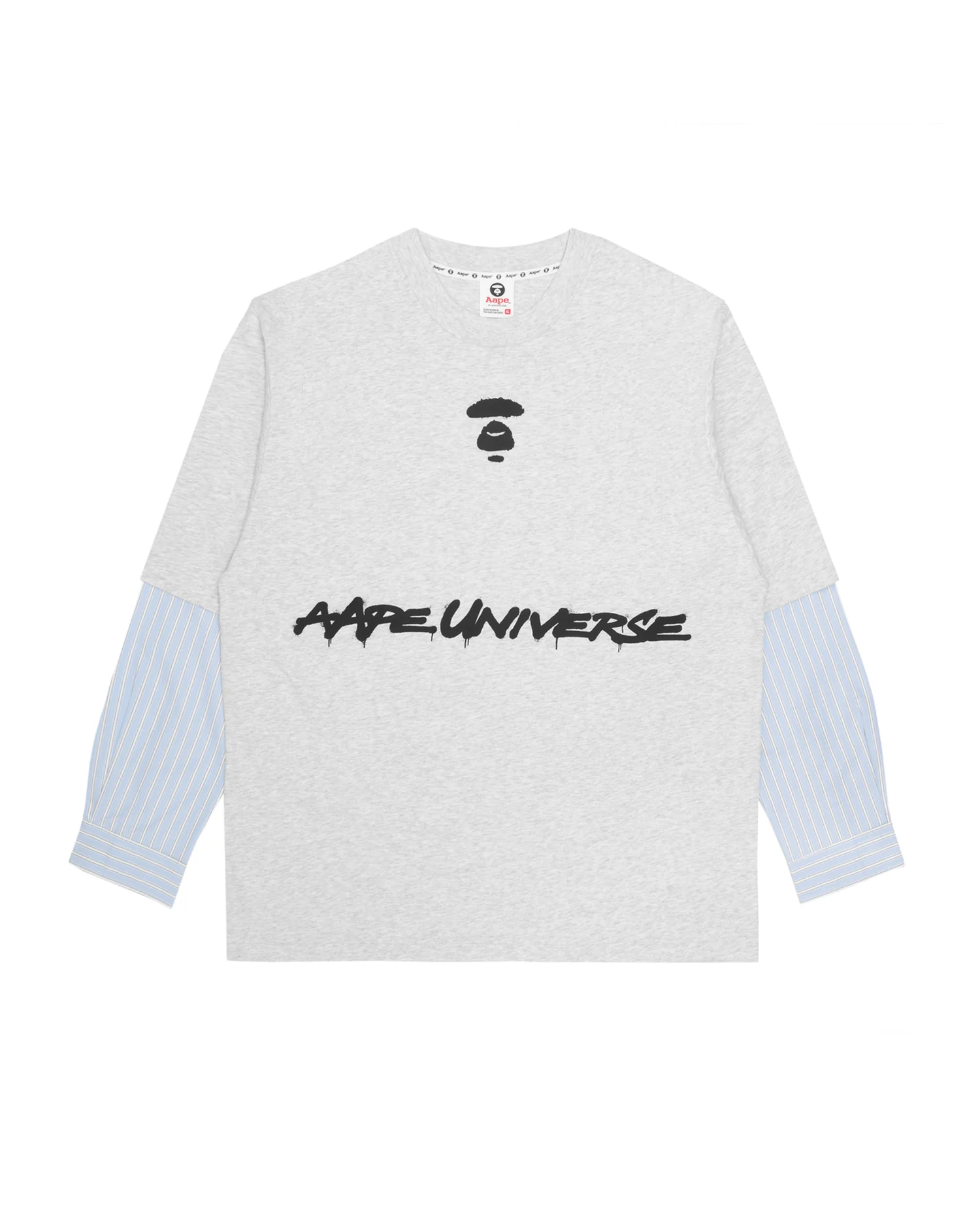 Moonface panelled layered L/S tee