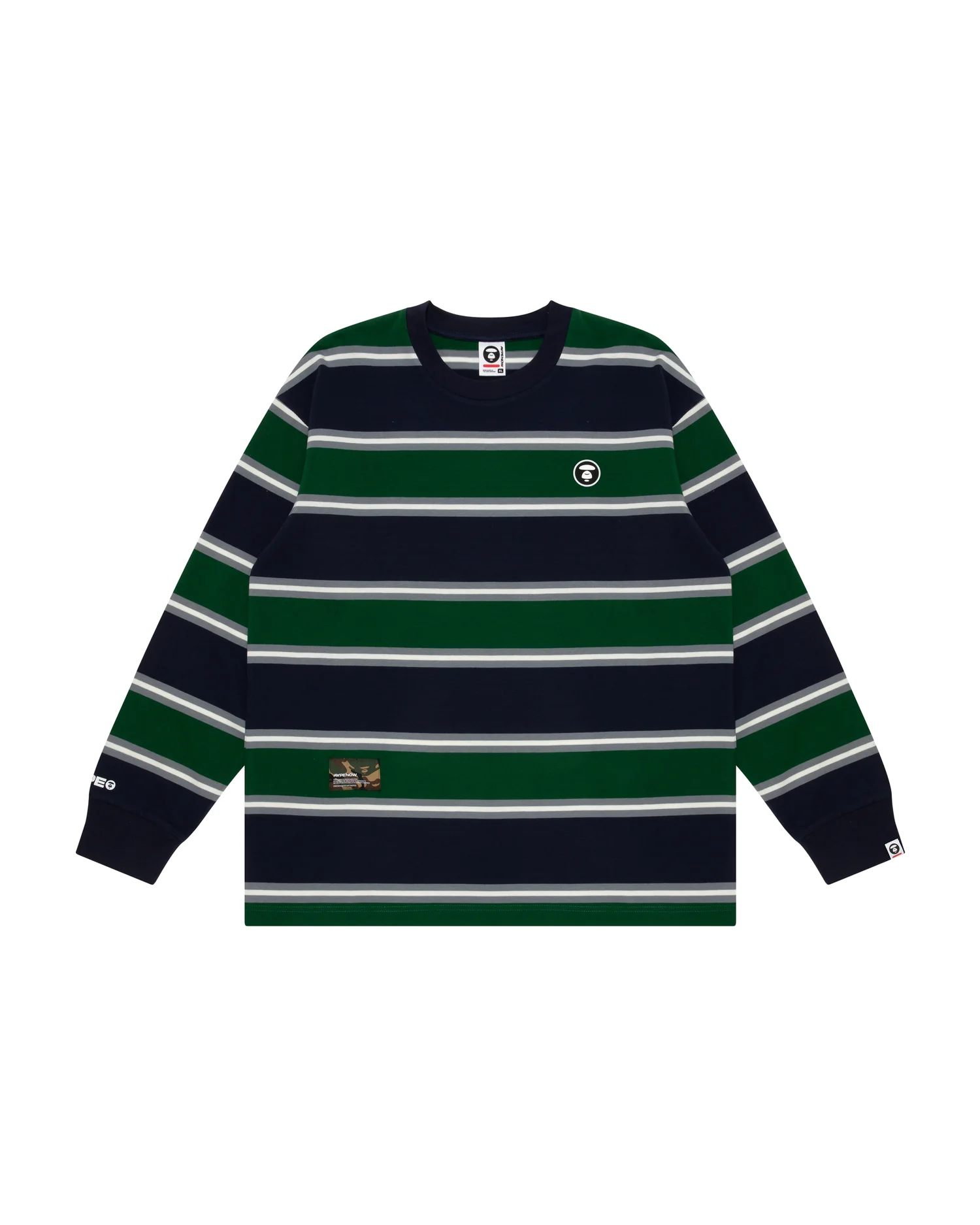 Moonface patch striped long-sleeve tee - Image 11