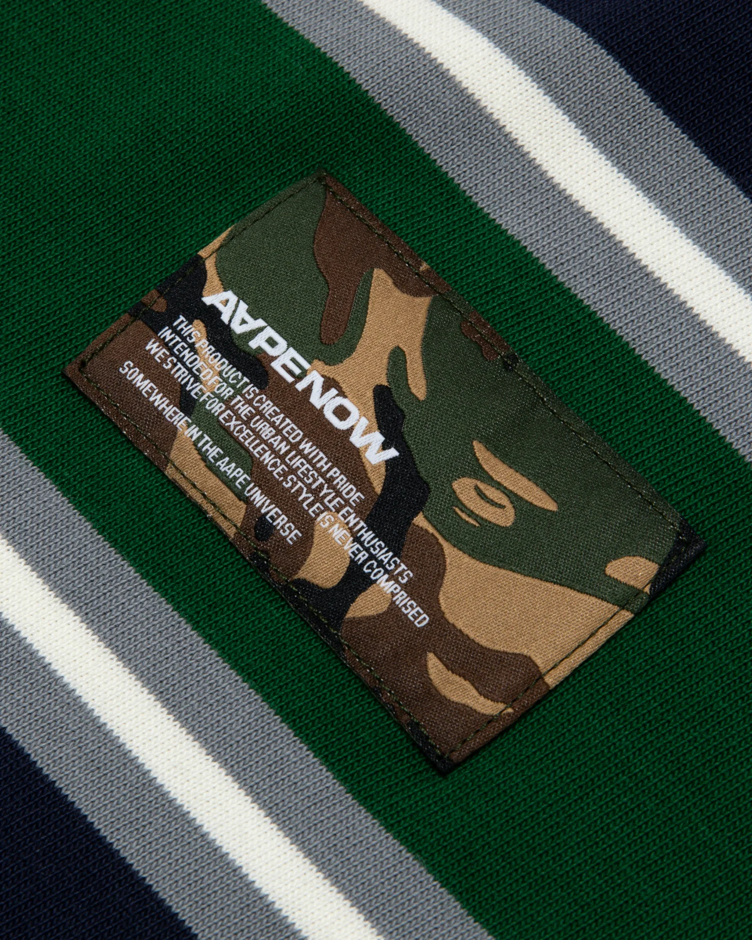 Moonface patch striped long-sleeve tee - Image 15
