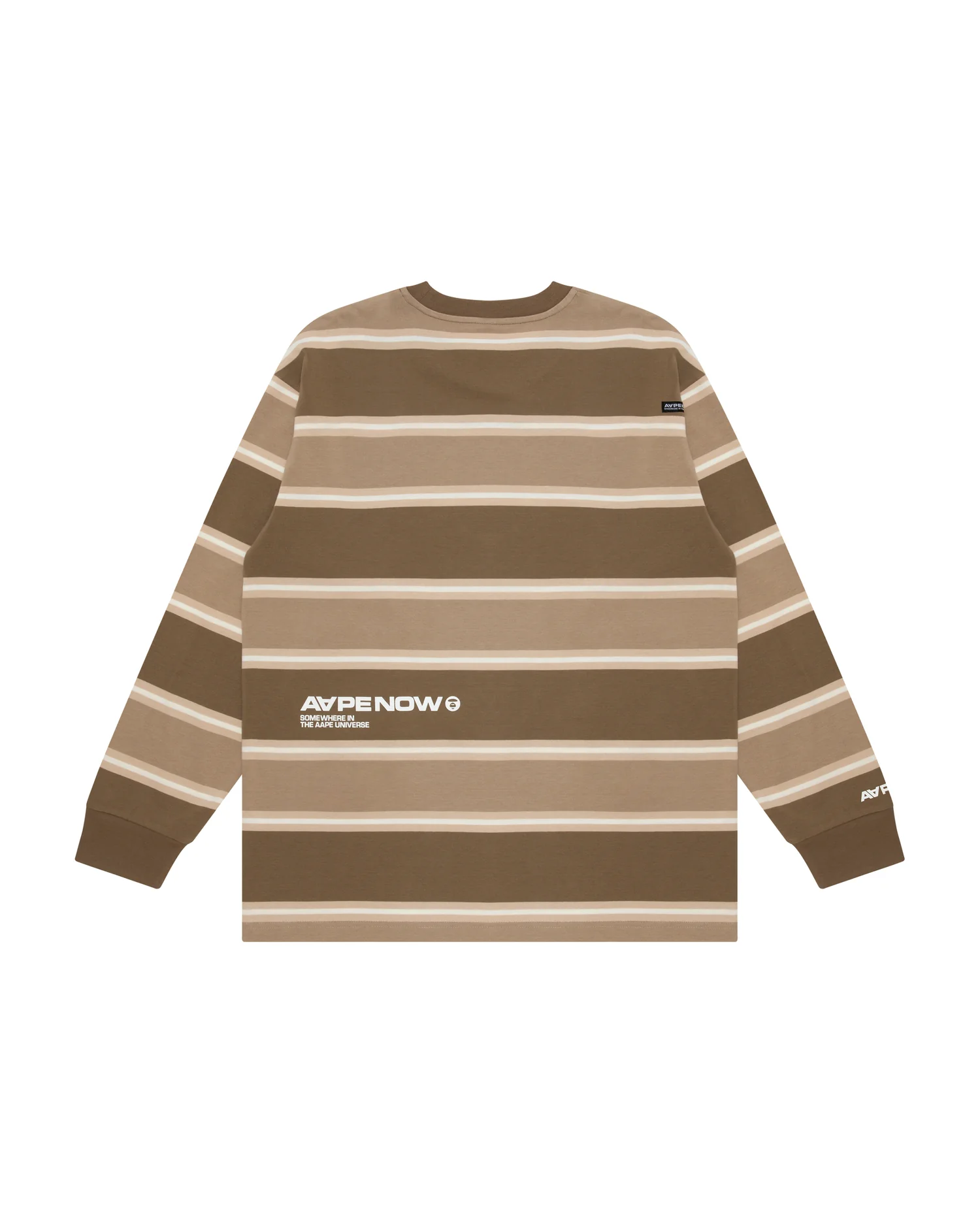 Moonface patch striped long-sleeve tee - Image 2
