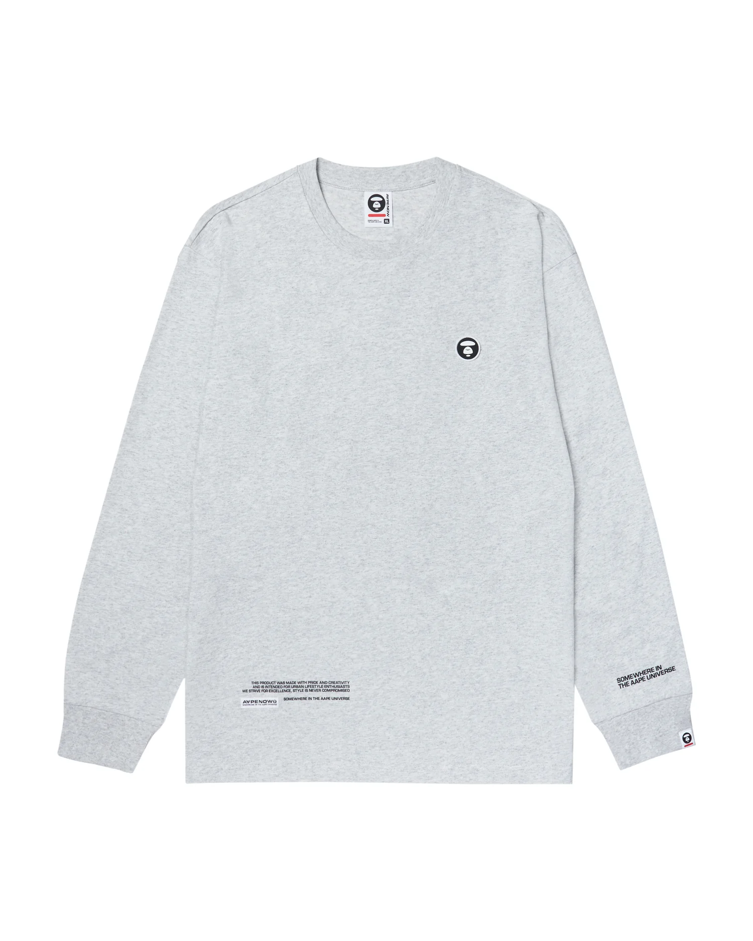 Moonface patch long-sleeve tee