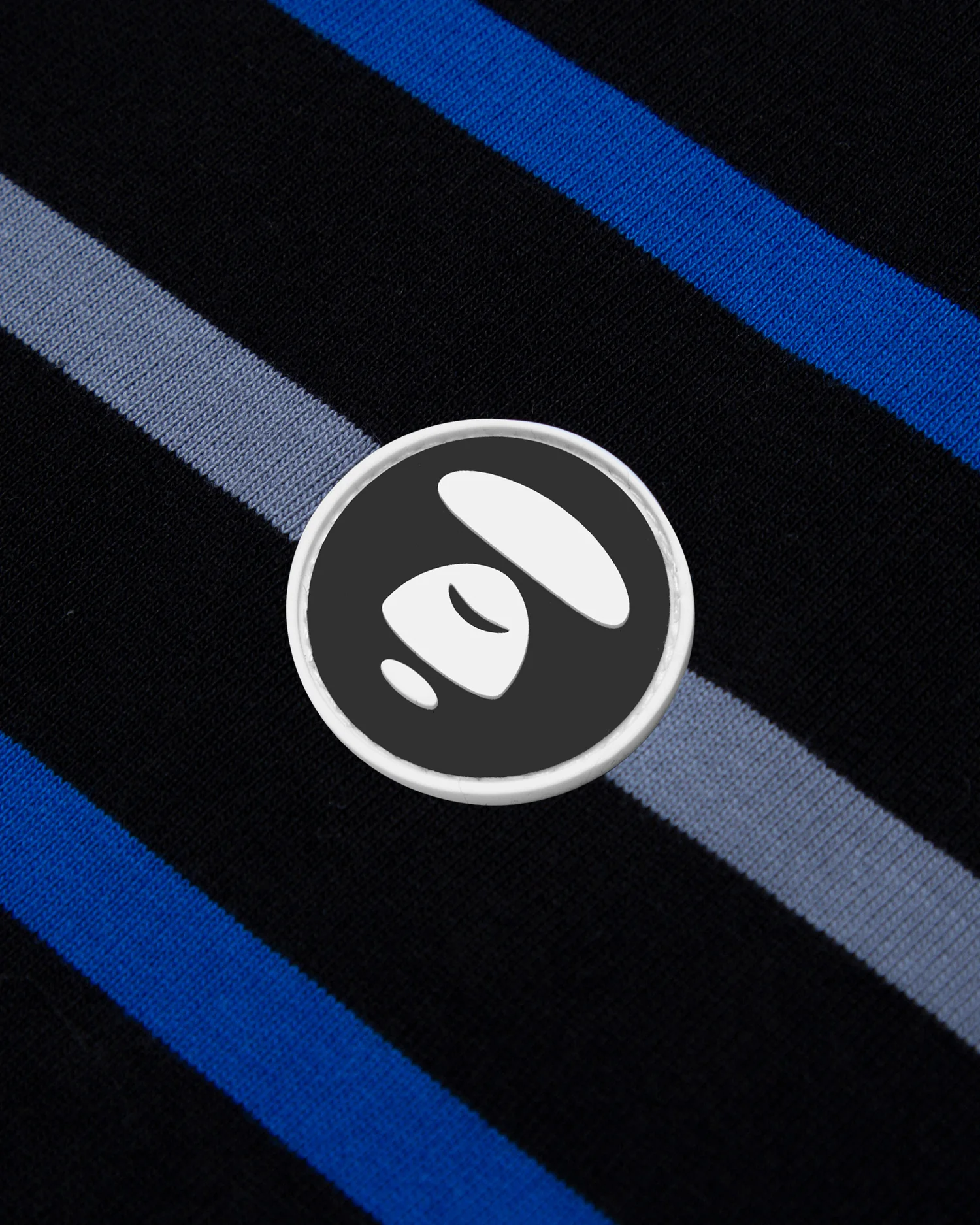 Moonface patch striped long-sleeve tee - Image 3