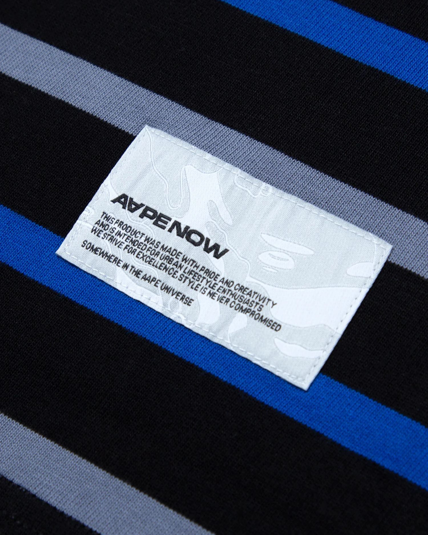 Moonface patch striped long-sleeve tee - Image 4
