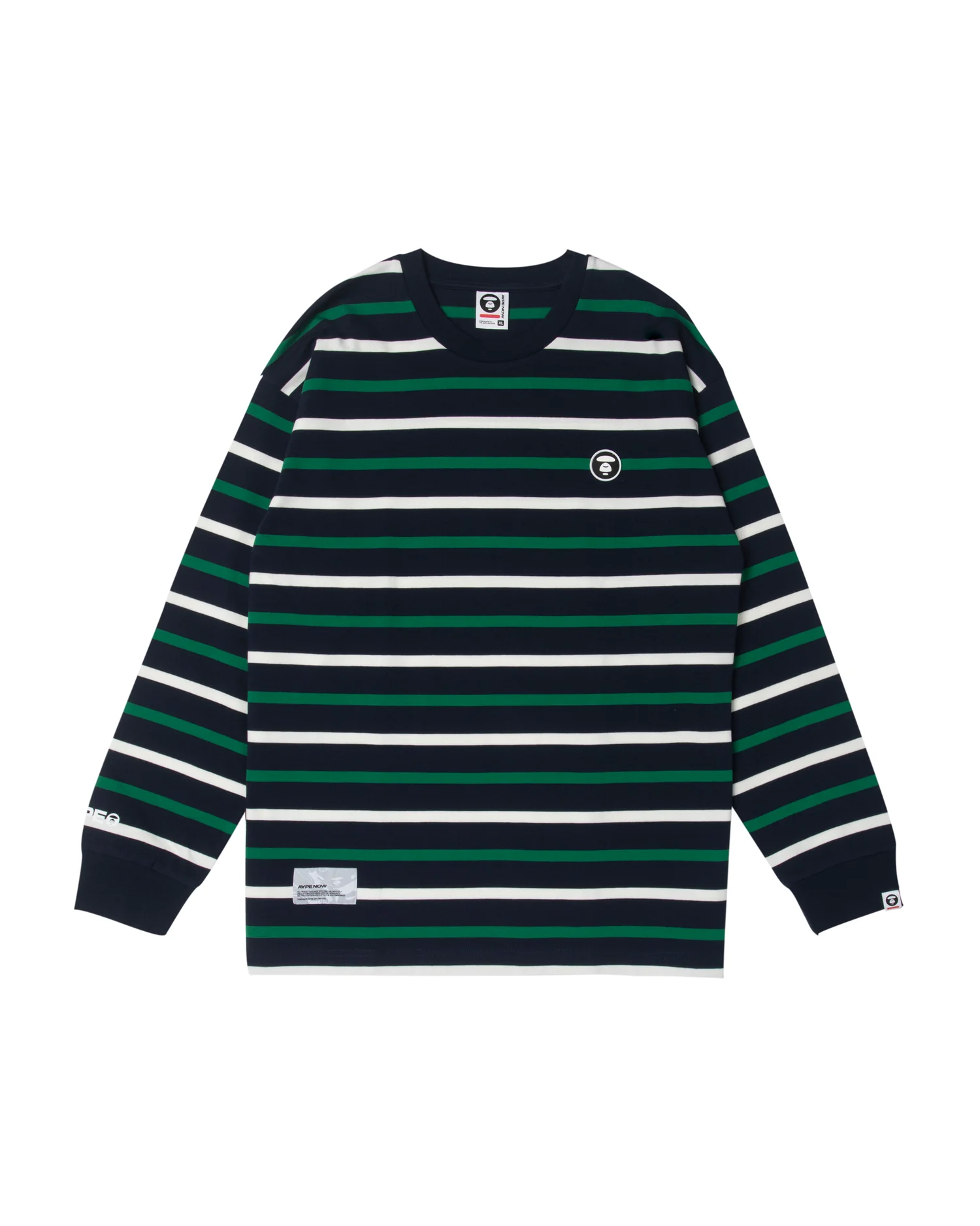 Moonface patch striped long-sleeve tee - Image 6