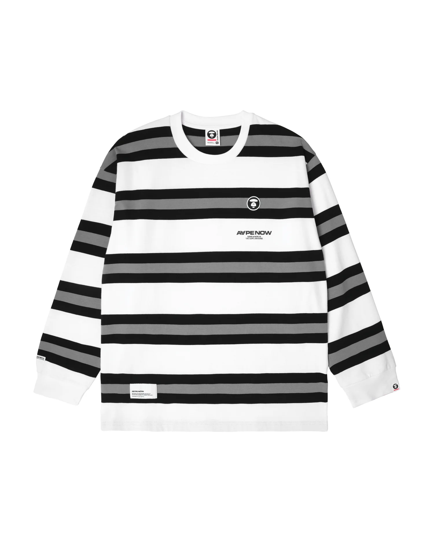 Moonface striped long-sleeve tee - Image 6