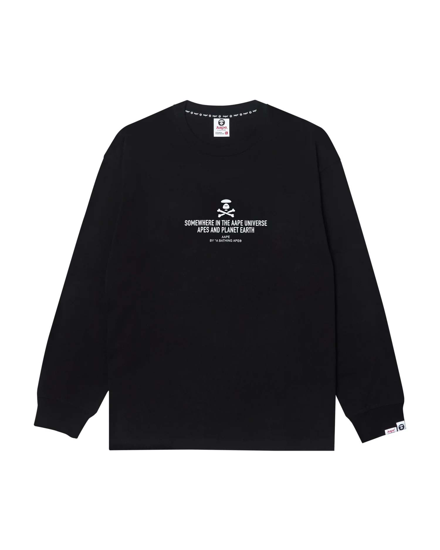 Moonface printed long-sleeve tee