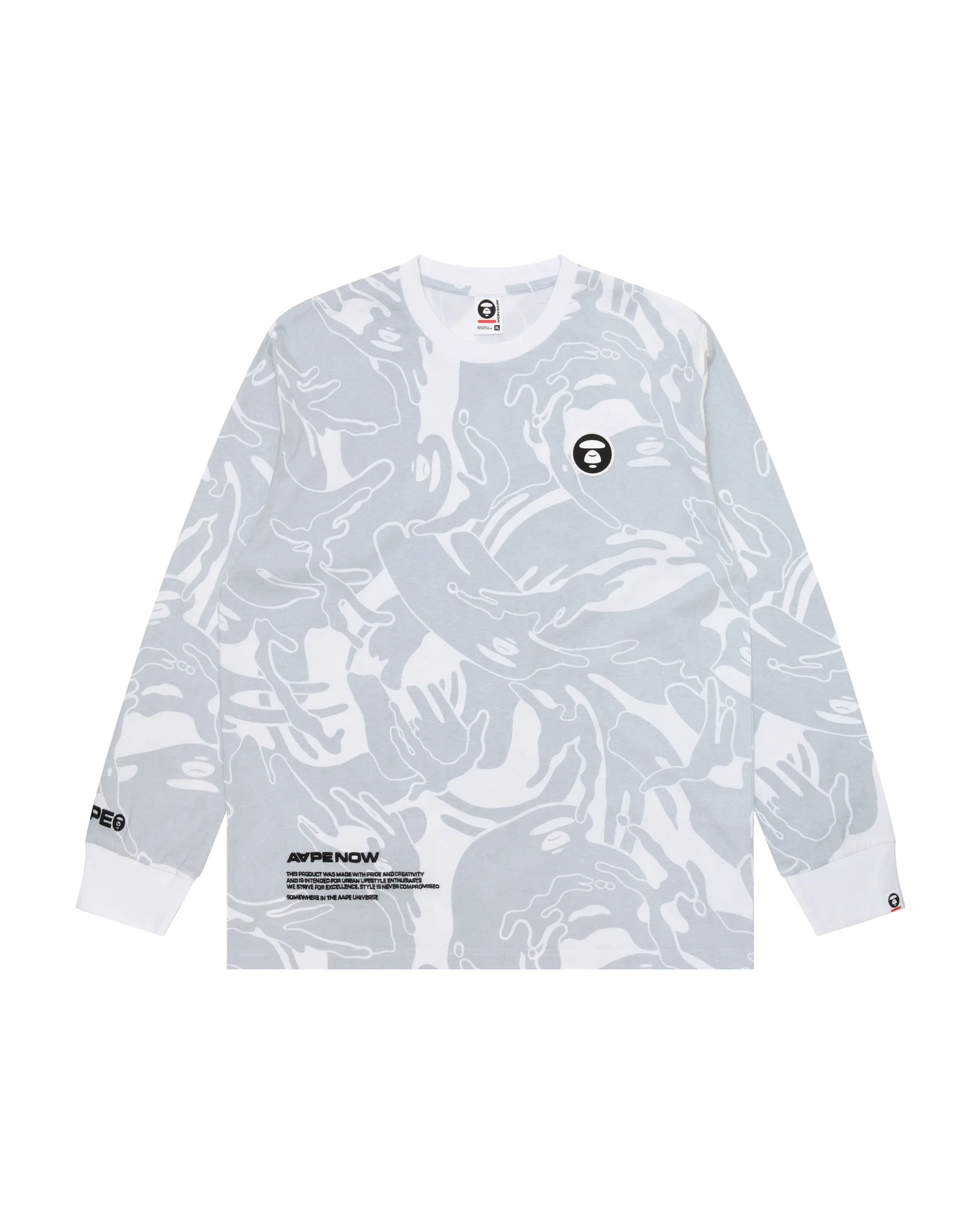 Moonface patch camo long-sleeve tee - Image 11
