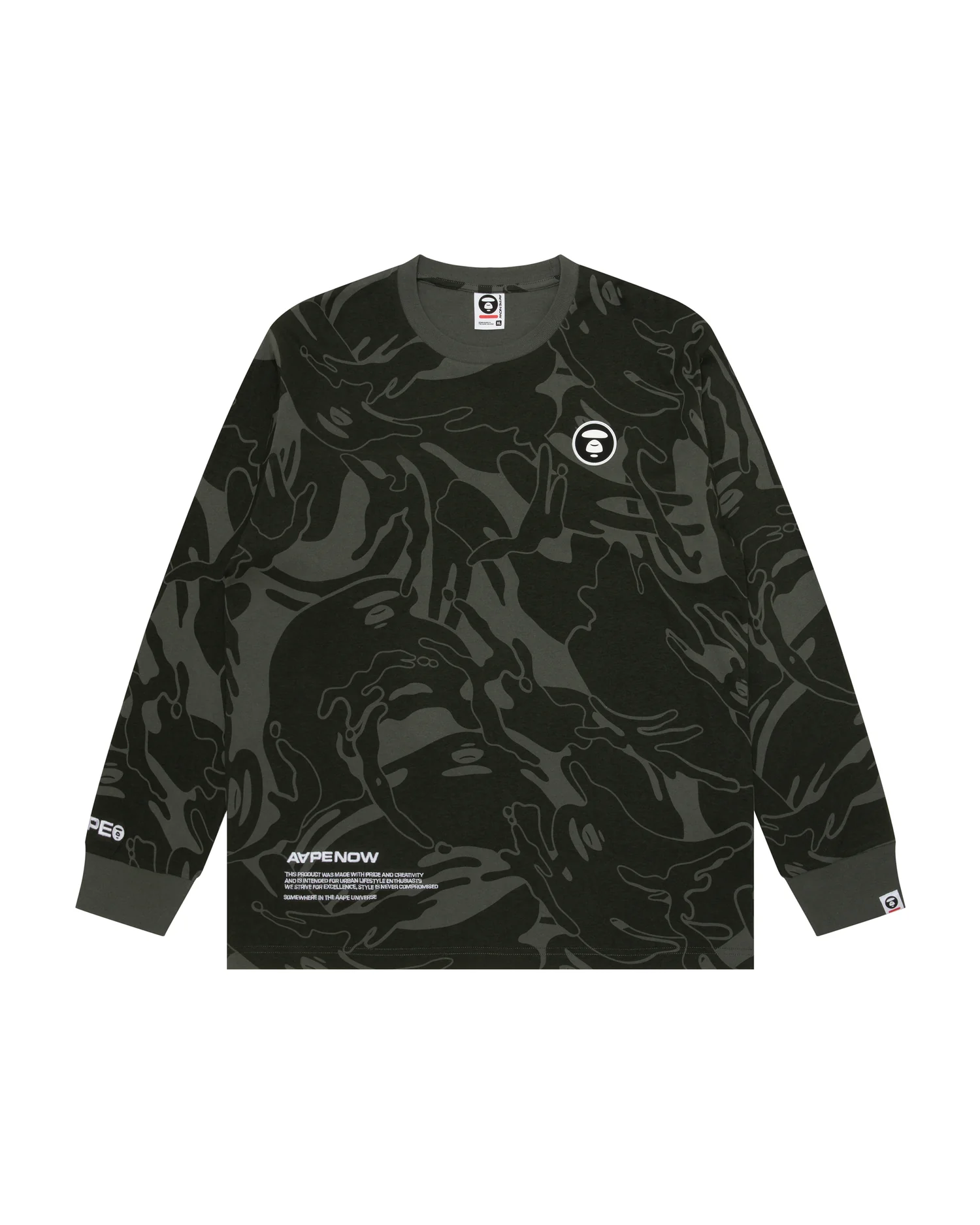 Moonface patch camo long-sleeve tee - Image 6