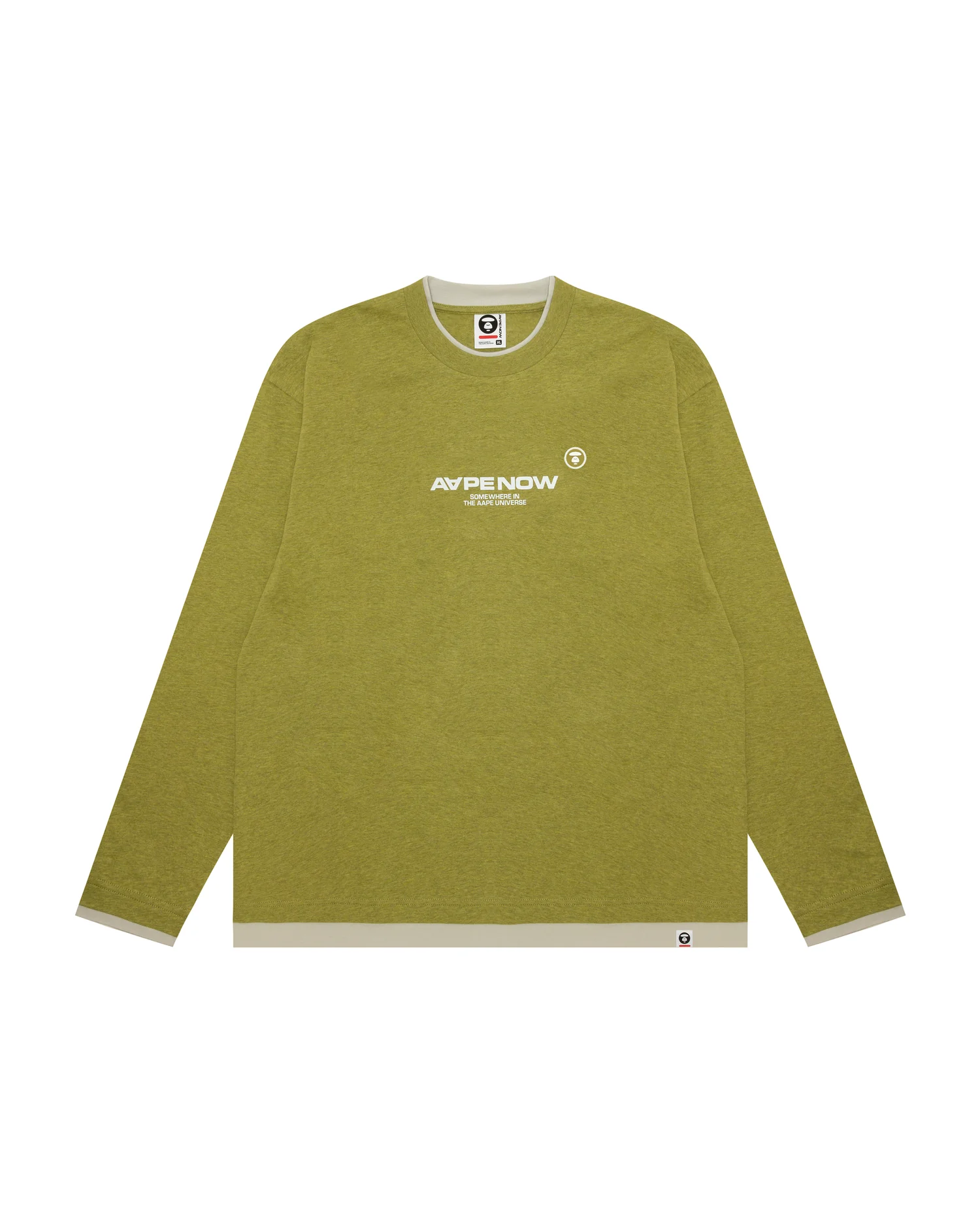 AAPENOW moonface logo long sleeve tee
