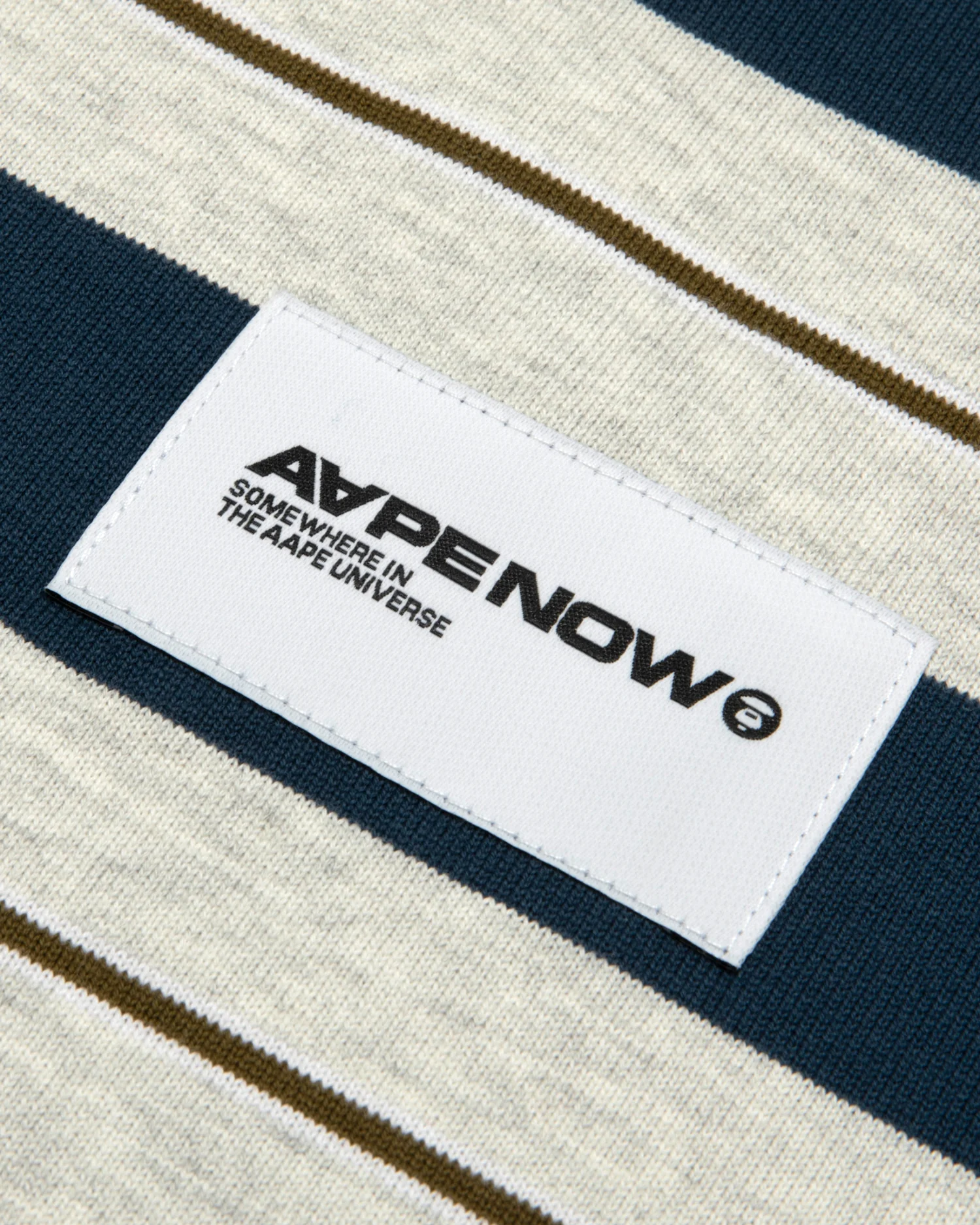 AAPENOW moonface striped long sleeve tee - Image 5