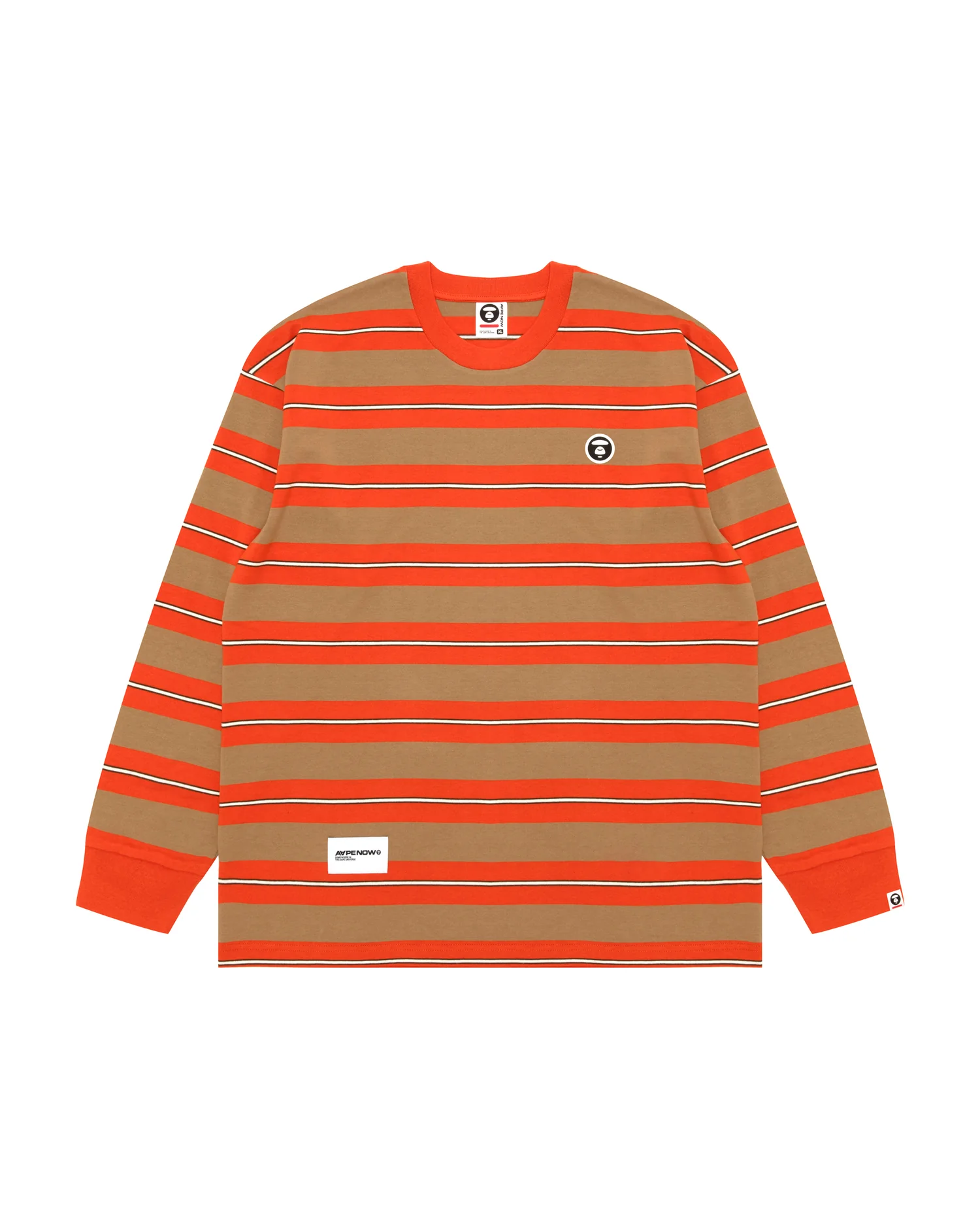AAPENOW moonface striped long sleeve tee - Image 8