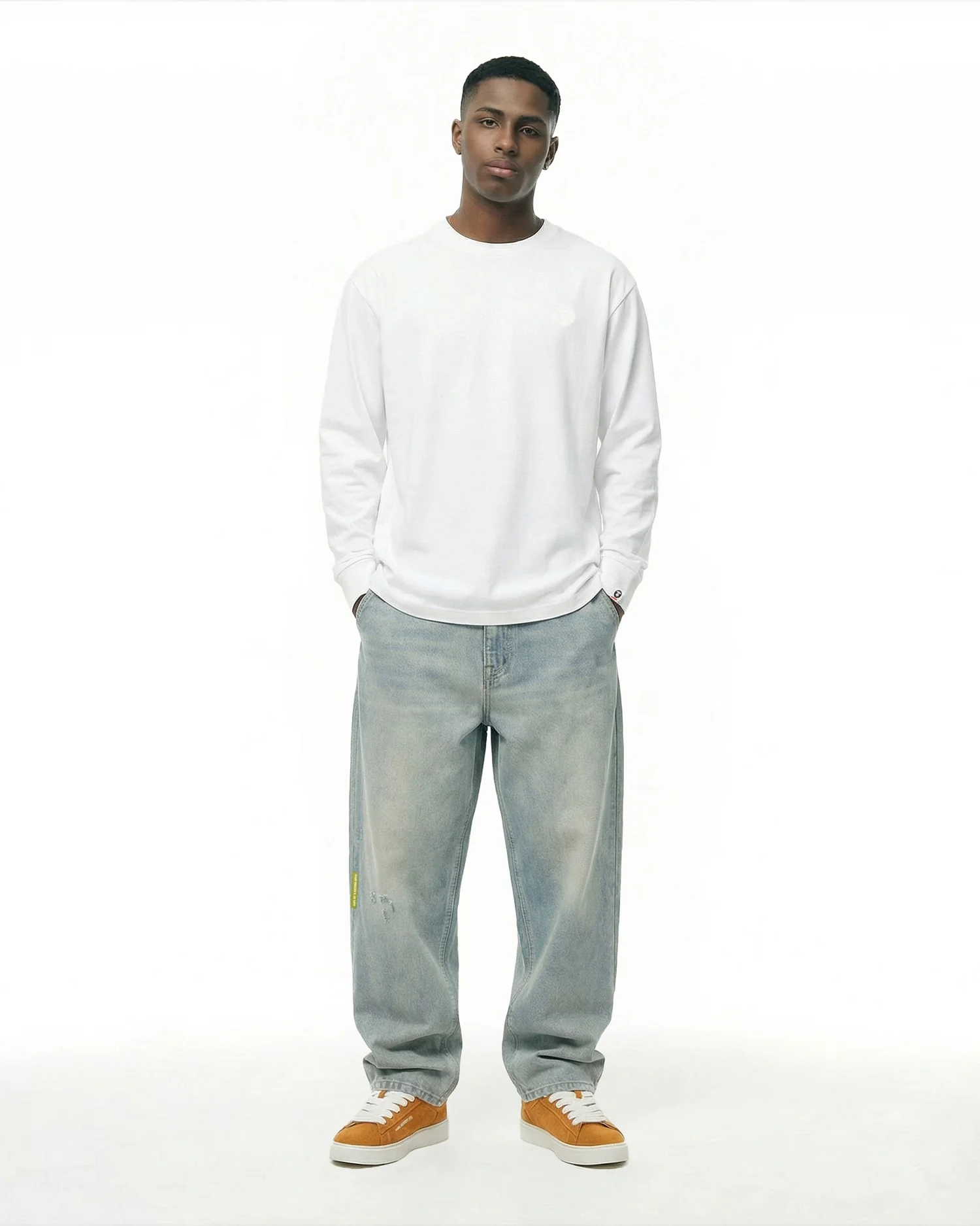 AAPENOW moonface long sleeve tee - Image 10