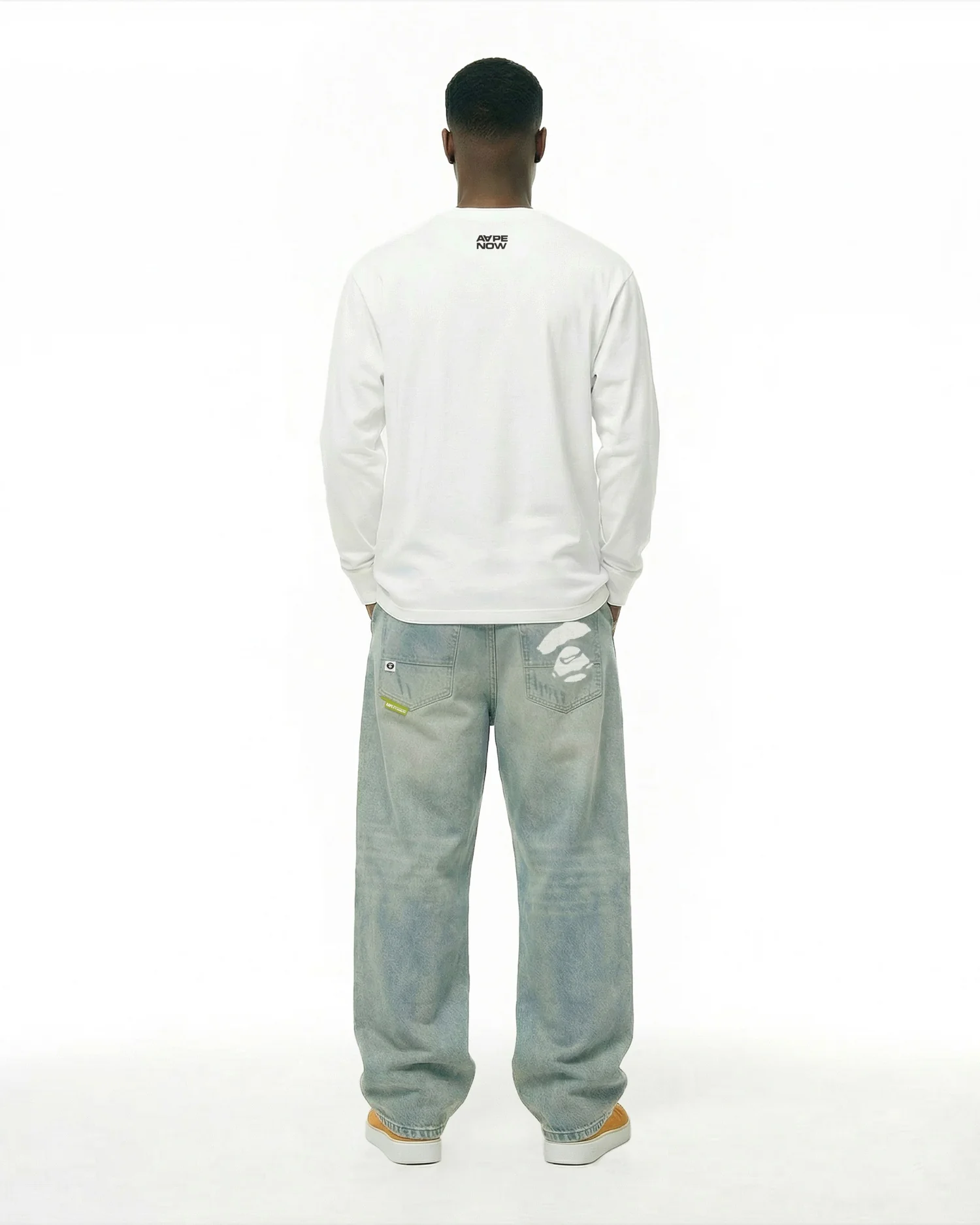 AAPENOW moonface long sleeve tee - Image 11