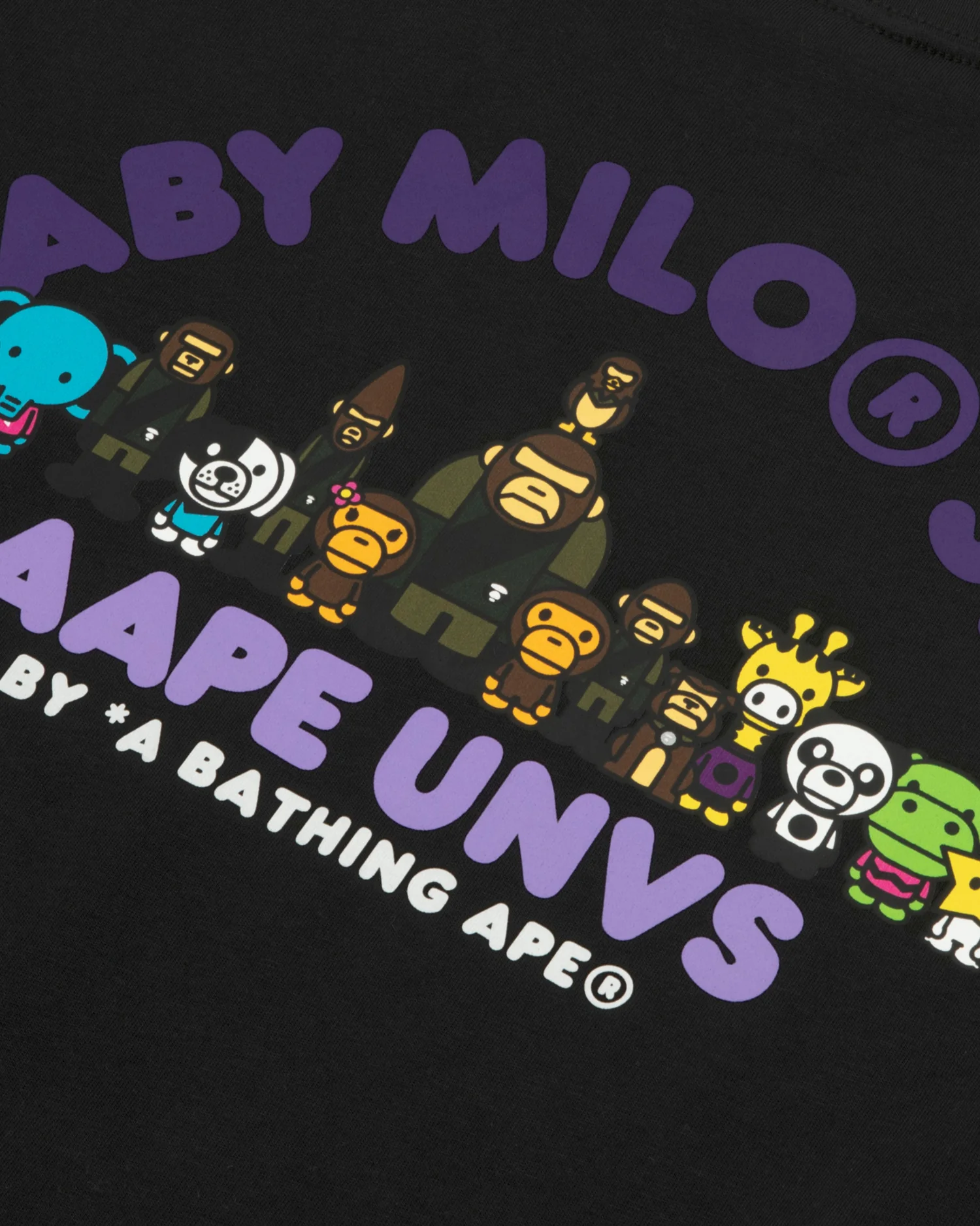 X Baby Milo Store AAPEUNVS graphic long sleeve tee - Image 4