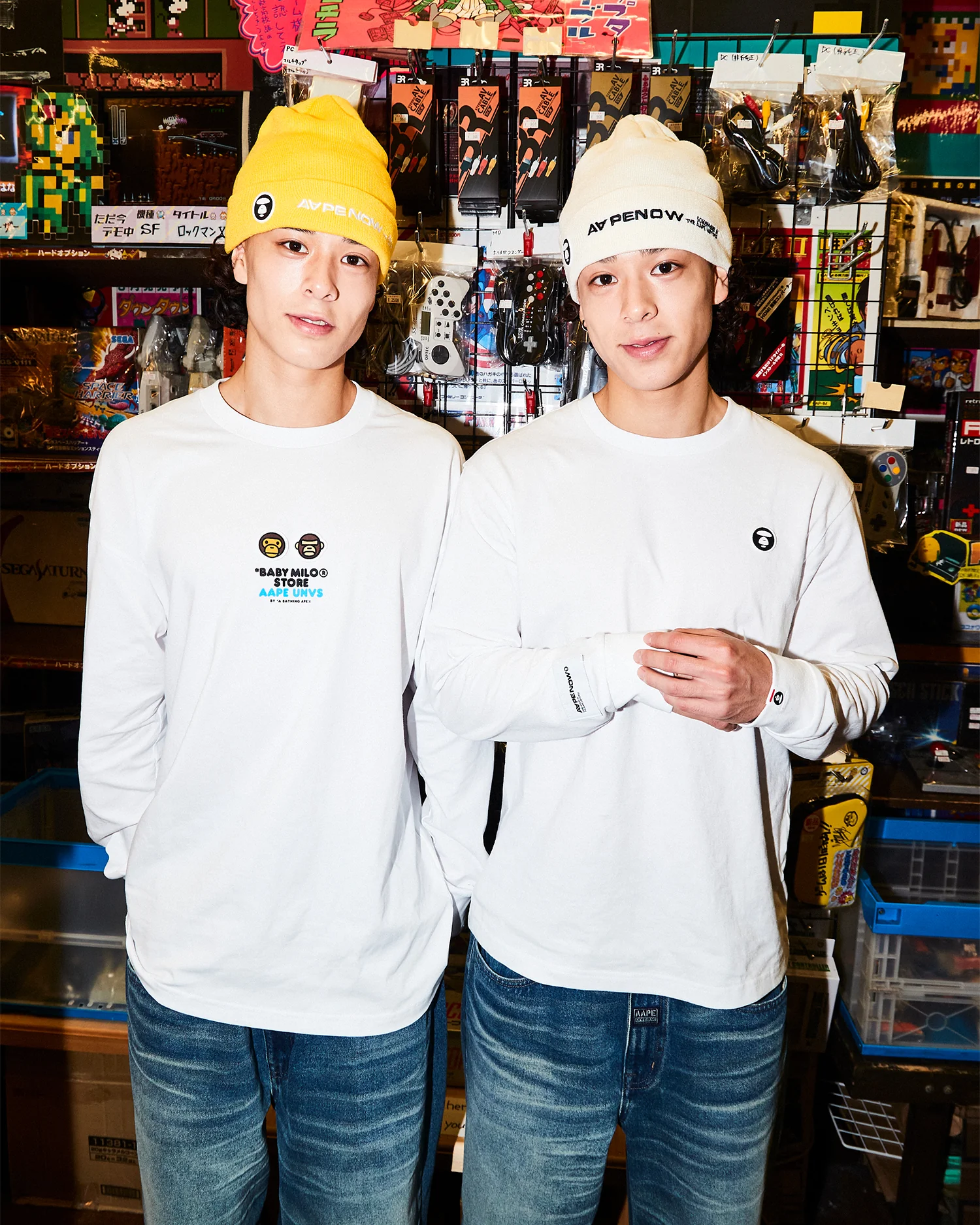 X Baby Milo Store AAPEUNVS graphic long sleeve tee - Image 7