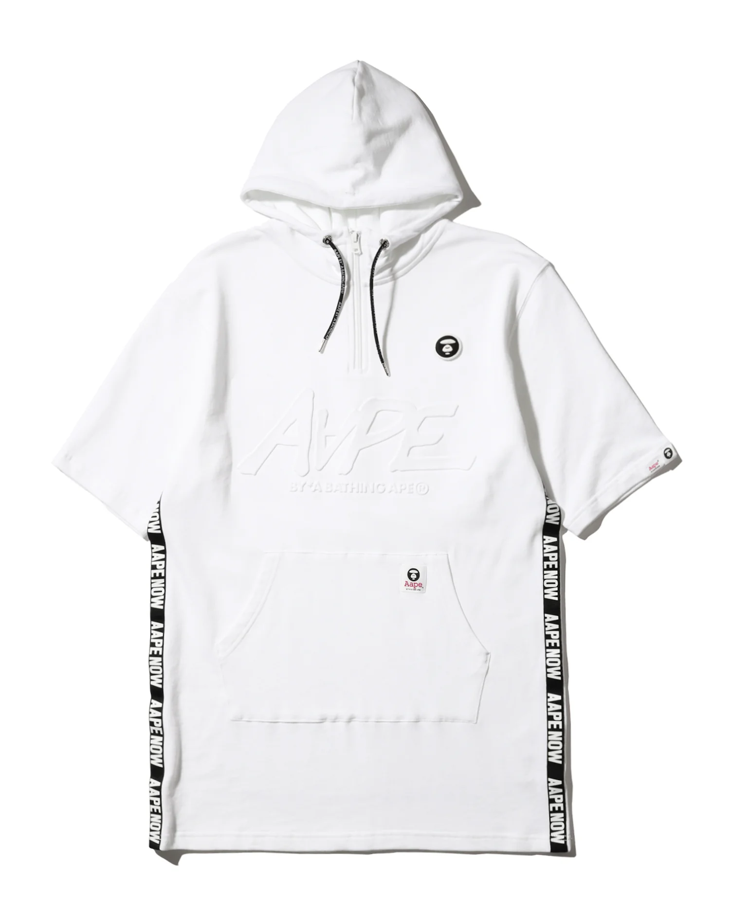 Logo taped short sleeve hoodie - Image 7