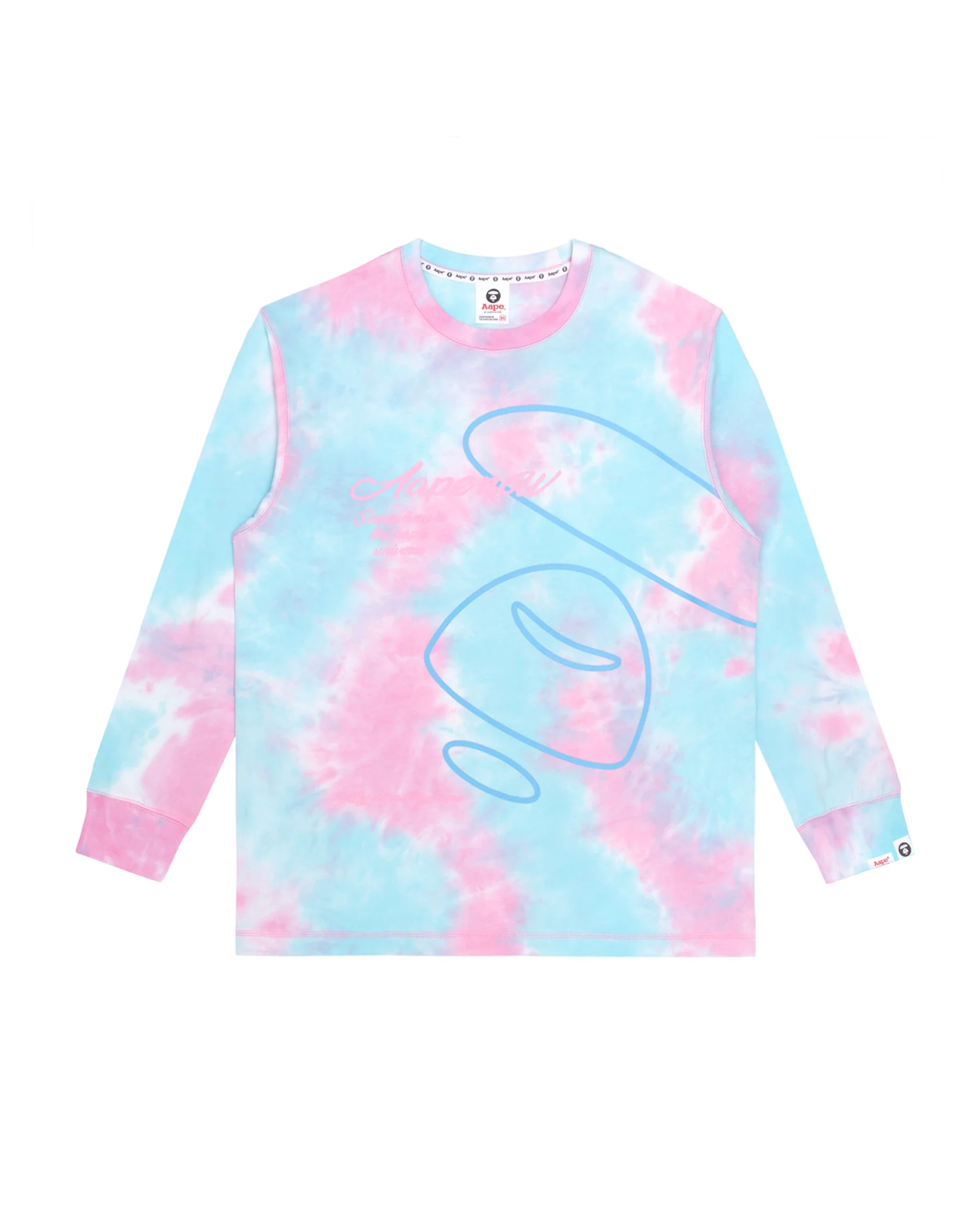 Moonface tie-dye L/S tee