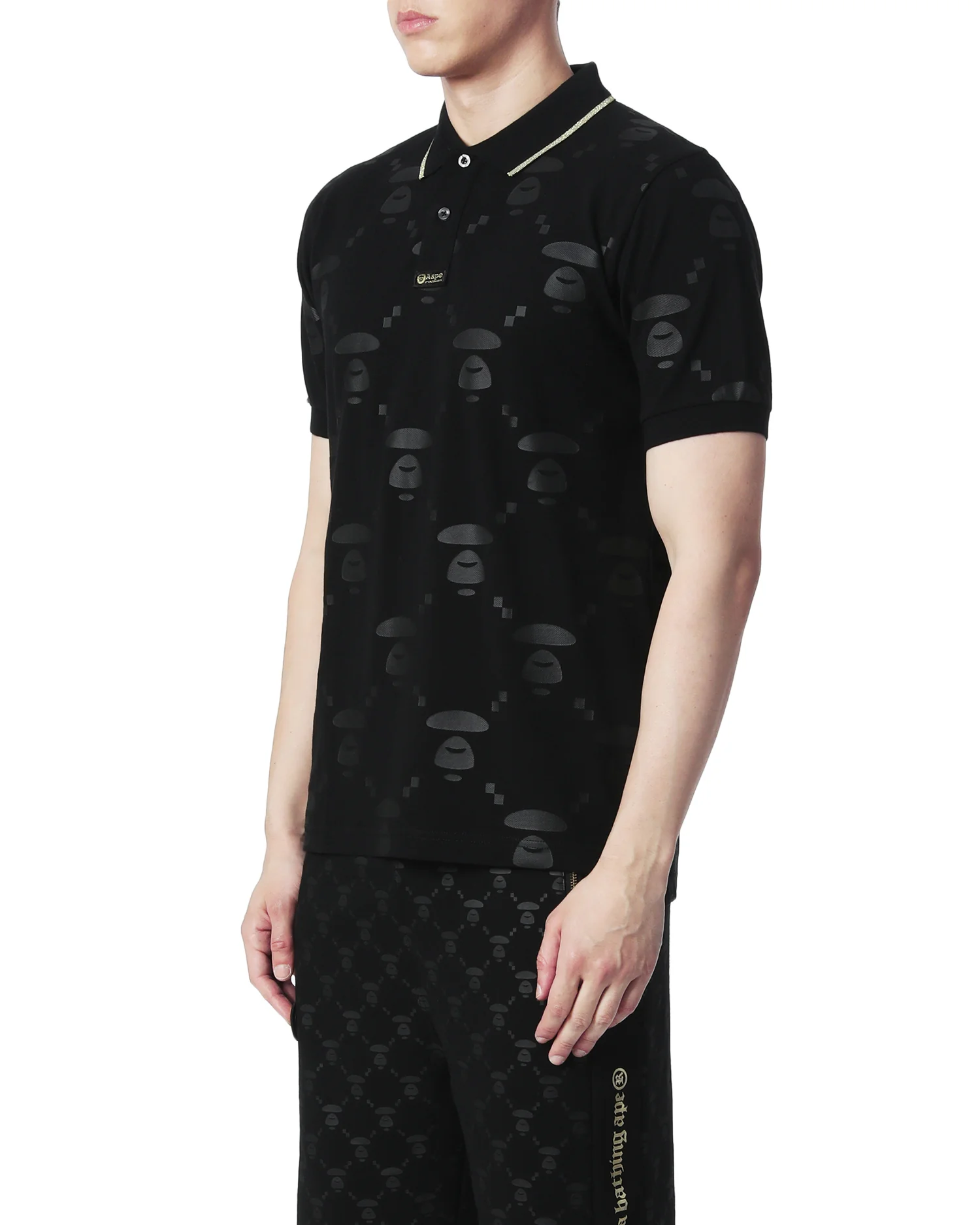 Moonface monogram polo shirt - Image 3