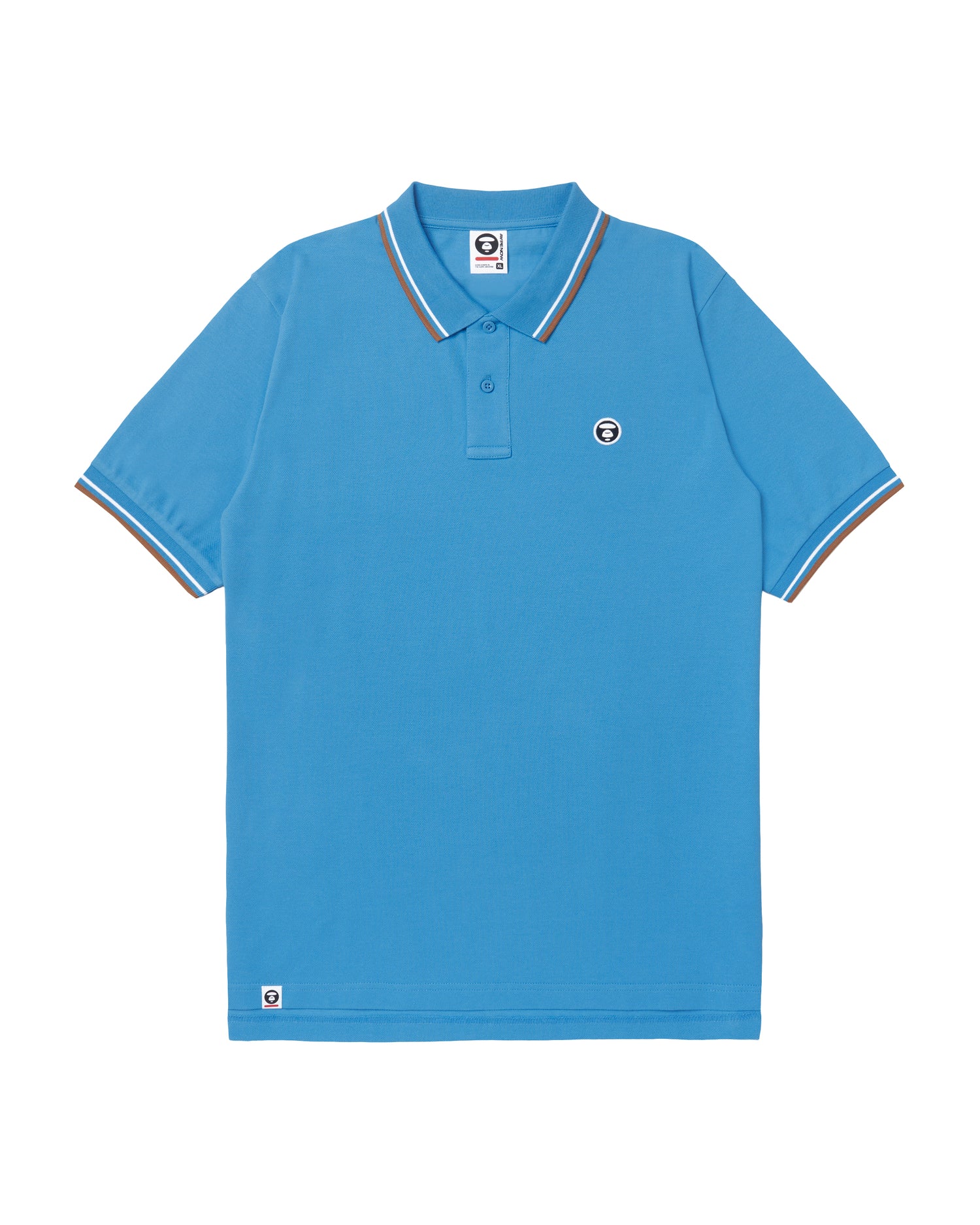Moonface embroidered twin tipped polo - Image 11