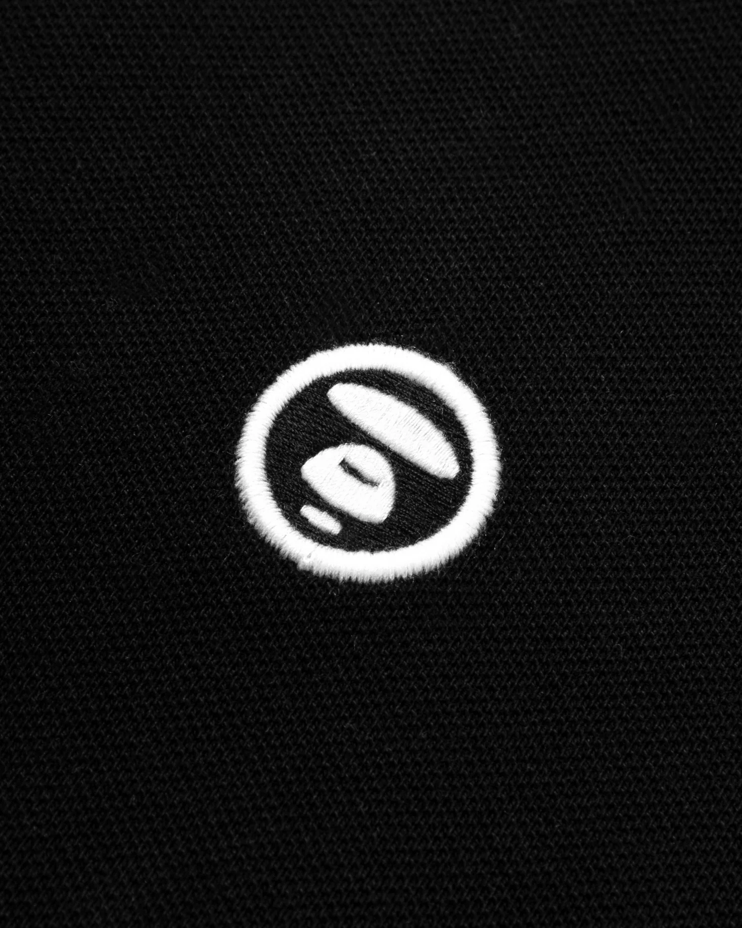 Moonface embroidered twin tipped polo - Image 8
