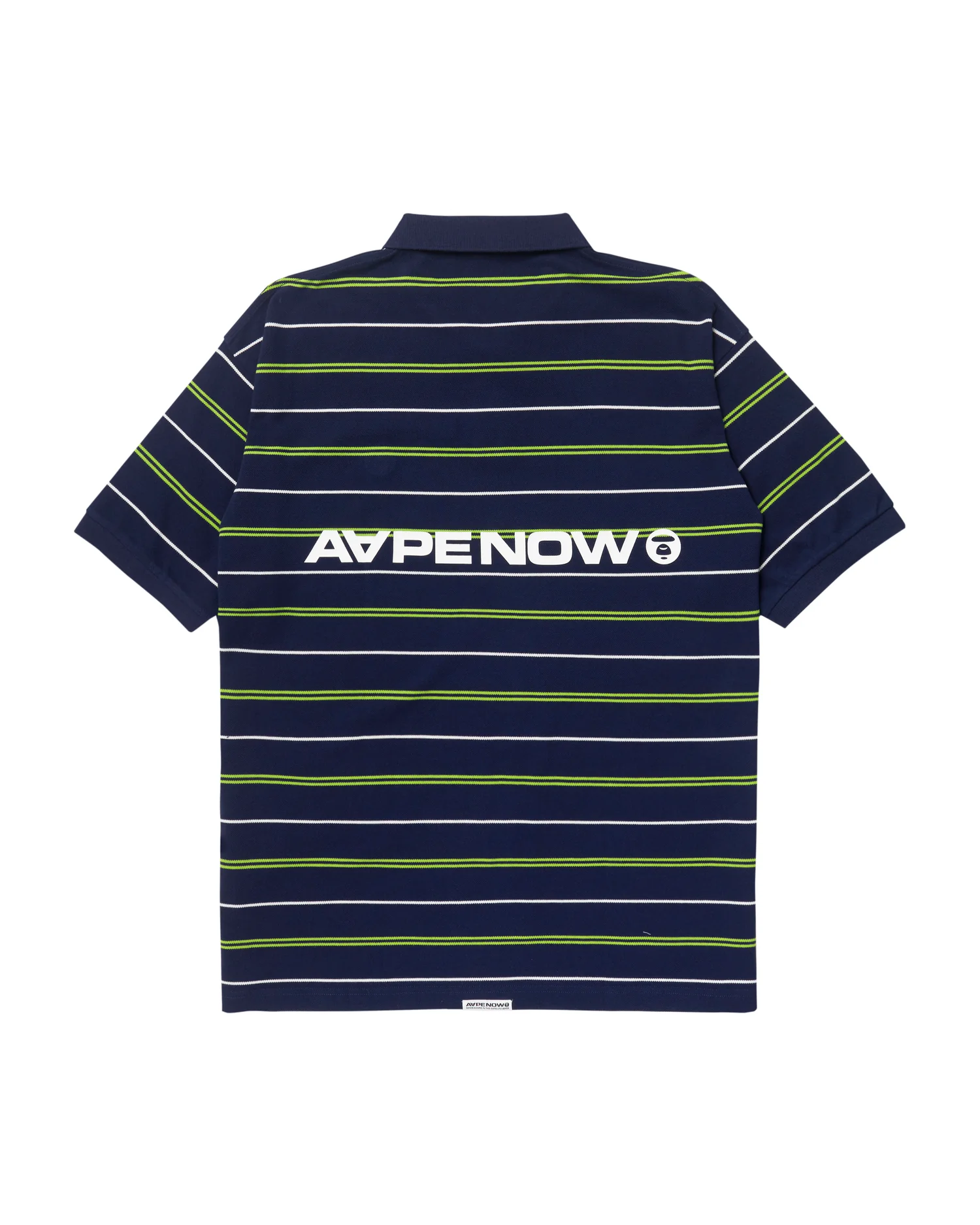 Moonface patch striped polo - Image 12