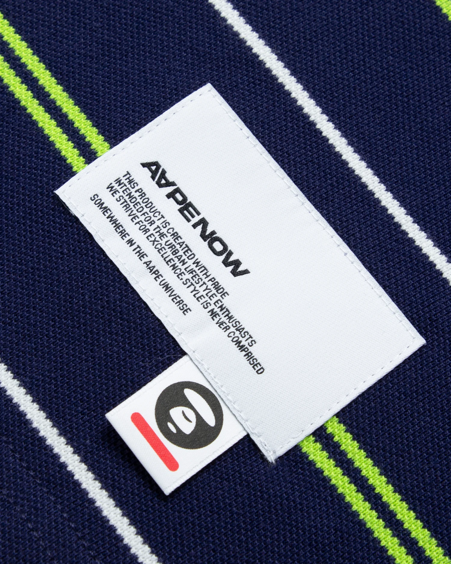 Moonface patch striped polo - Image 14