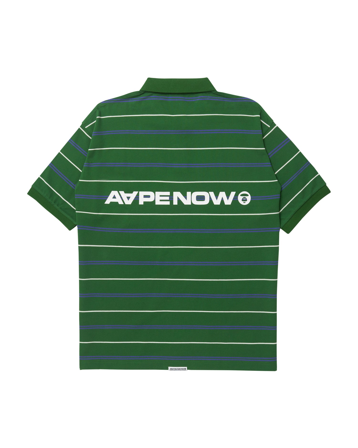 Moonface patch striped polo - Image 7