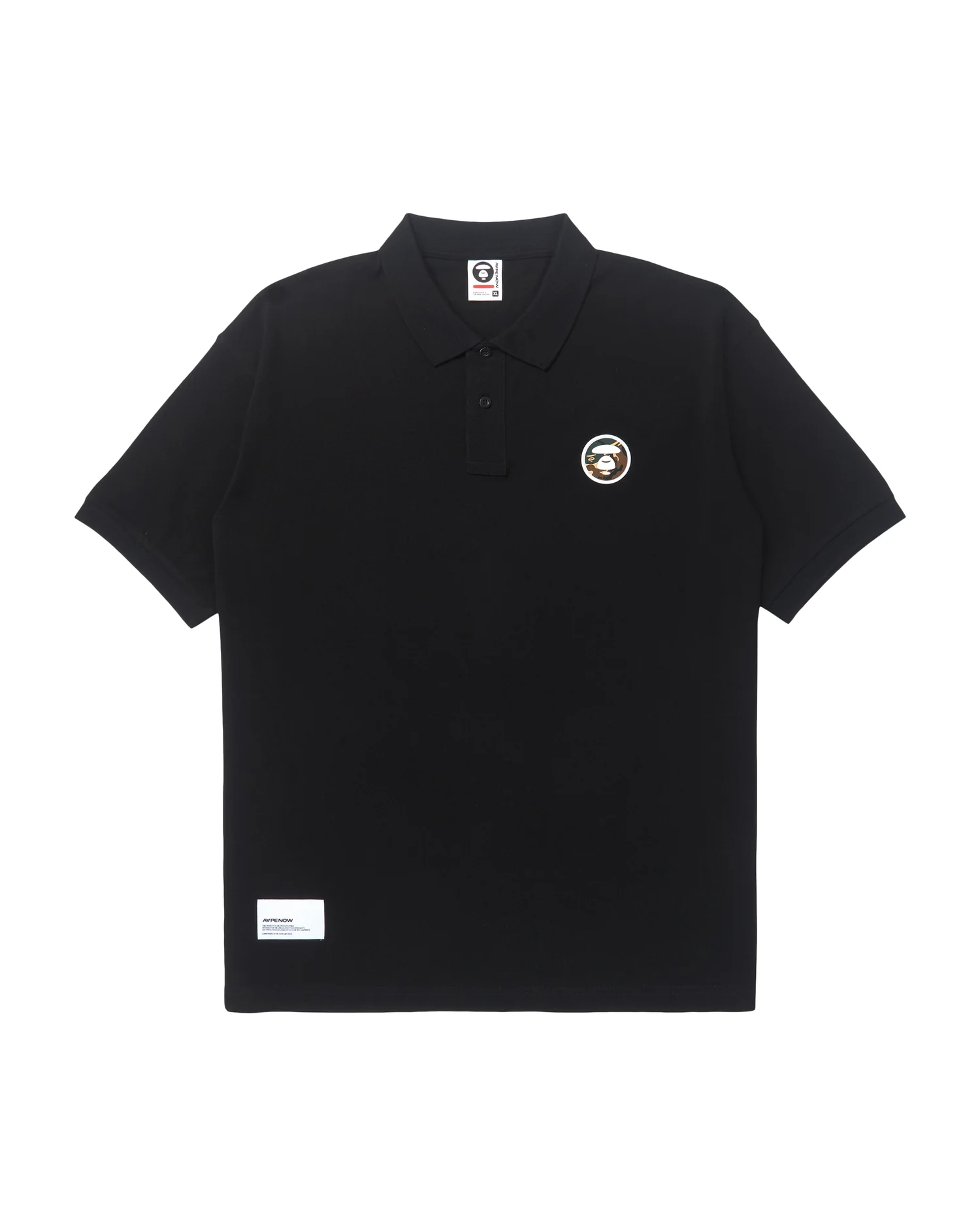 Moonface camo patch polo