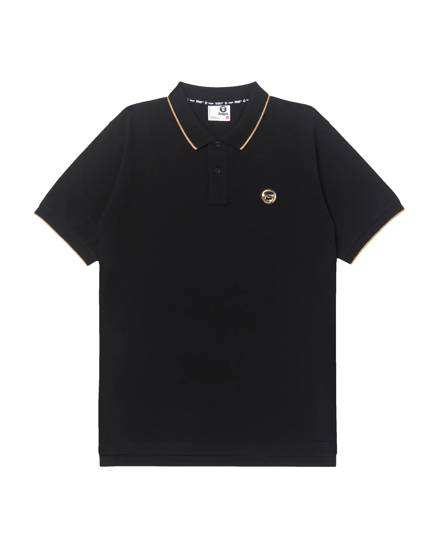 Moonface patch tipped polo