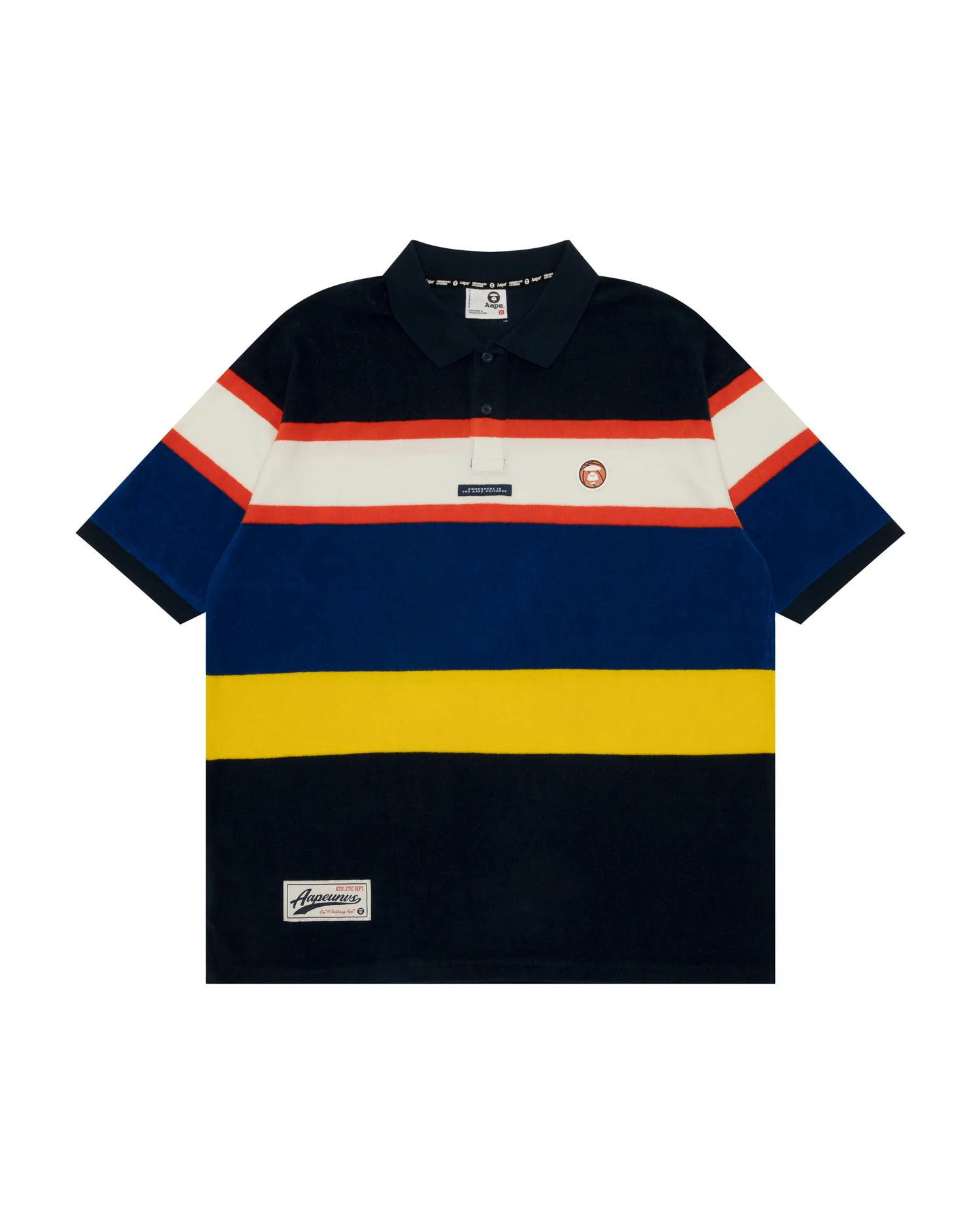 Moonface stripe poloshirt