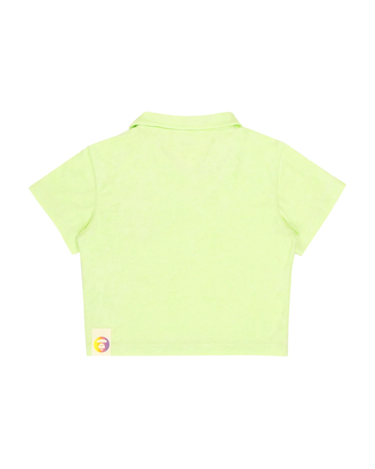 Cropped embroidered textured polo - Image 2