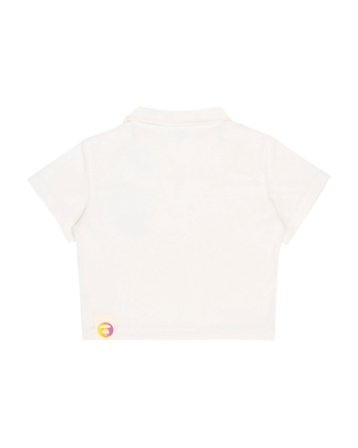 Cropped embroidered textured polo - Image 7