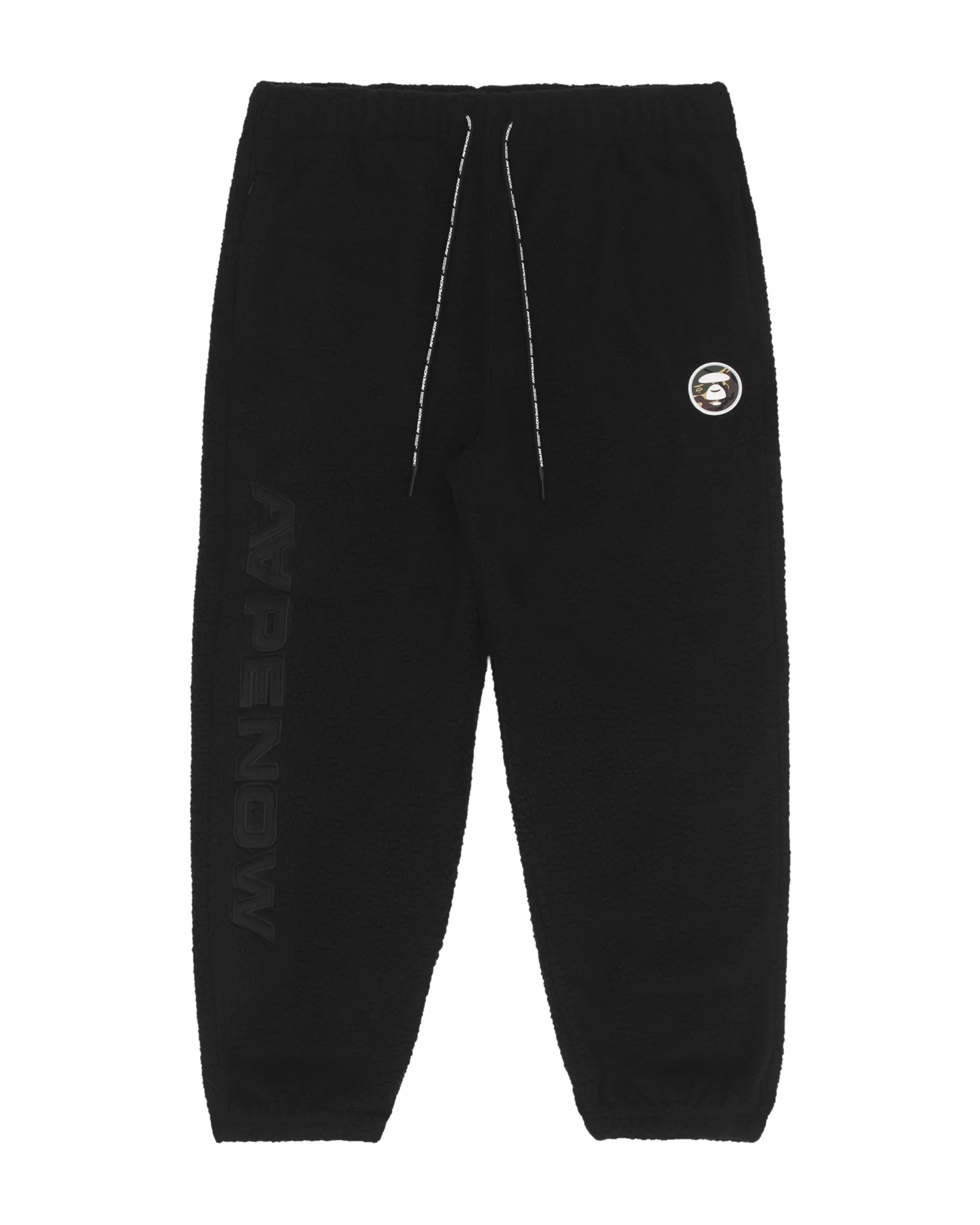 Moonface patch fleece sweatpants
