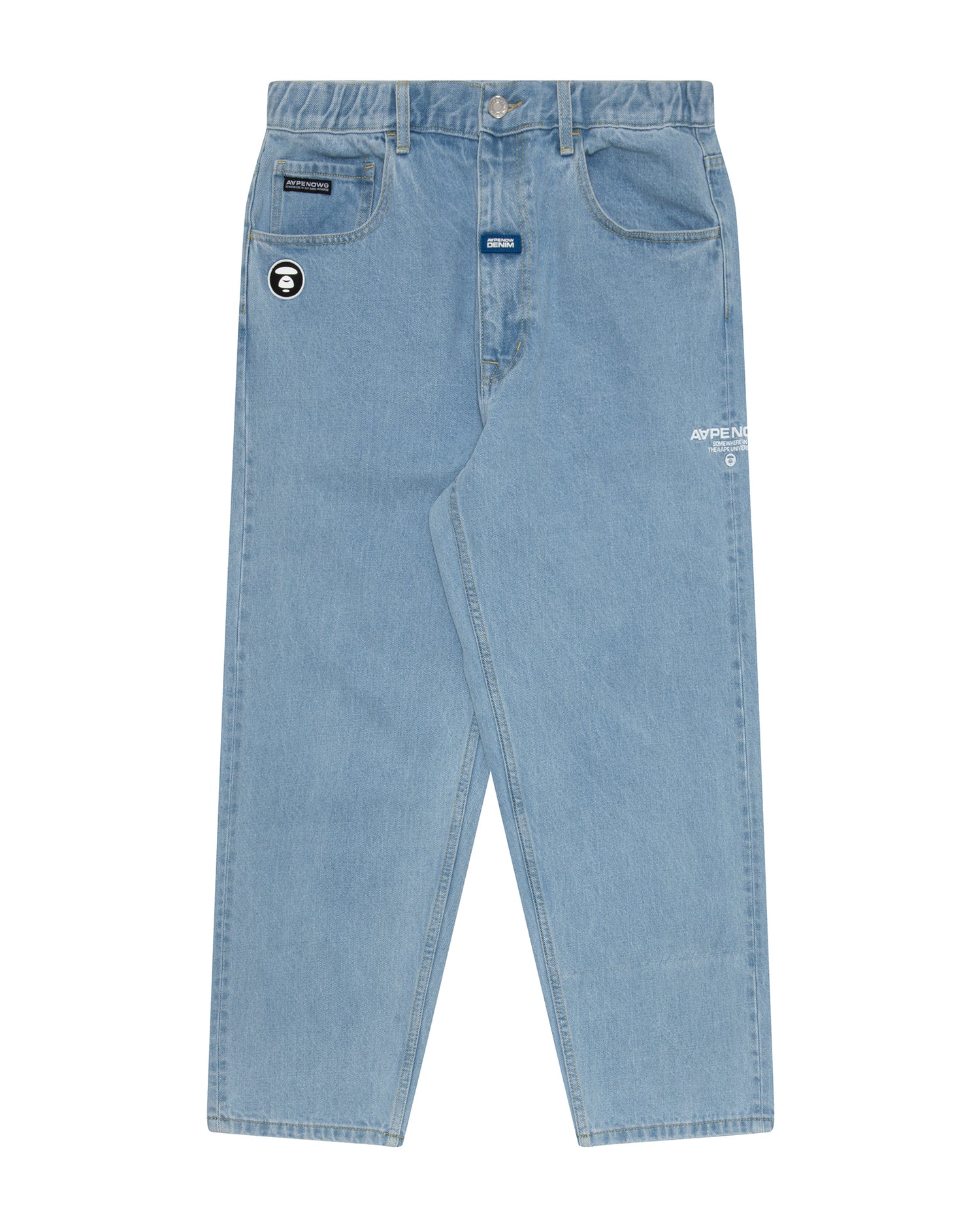 Moonface patch relaxed jeans - Image 6