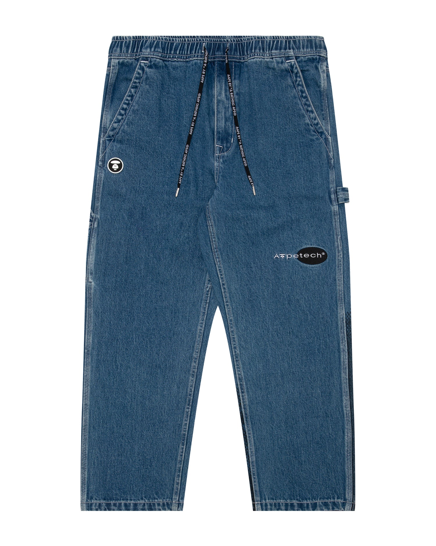 Moonface drawstring carpenter pants