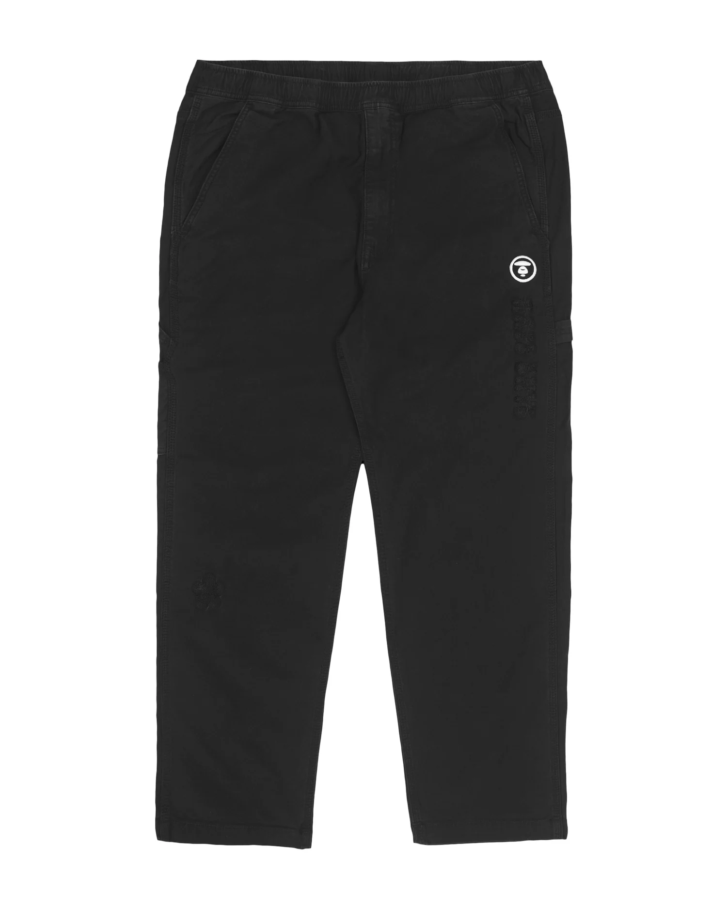 Moonface embroidered patch carpenter pants - Image 6