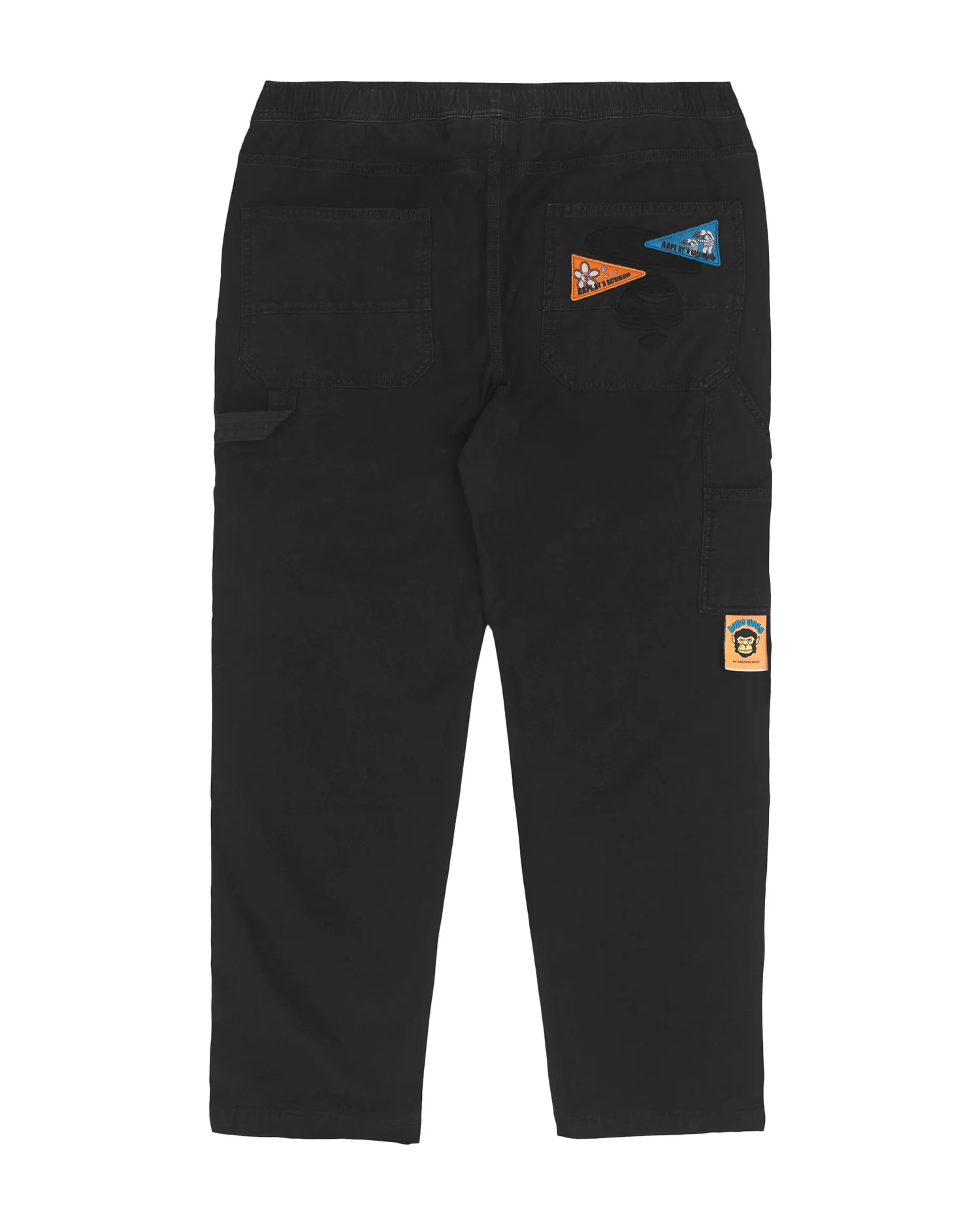 Moonface embroidered patch carpenter pants - Image 7