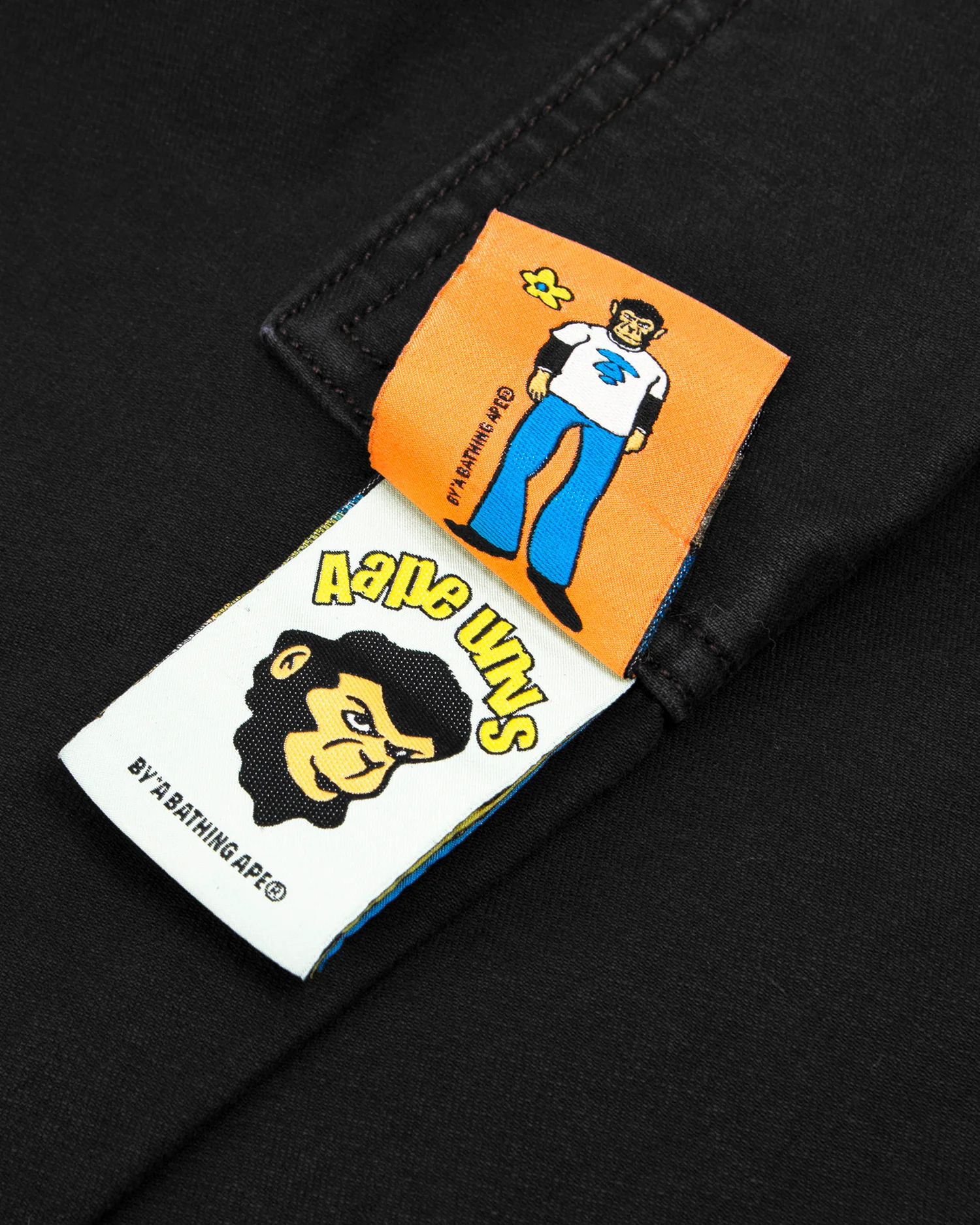 Moonface embroidered patch carpenter pants - Image 9