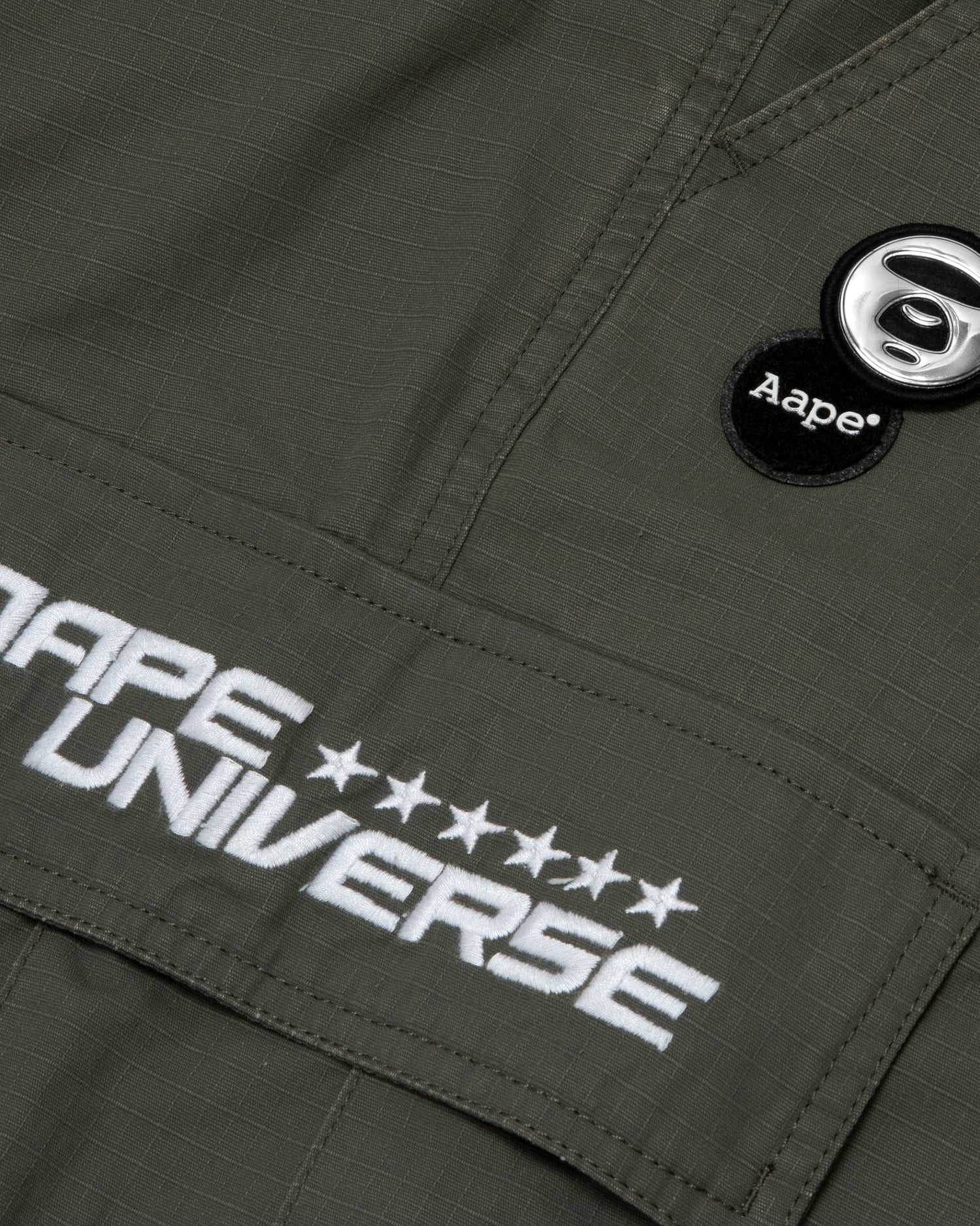 Moonface patch embroidered cargo pants - Image 8