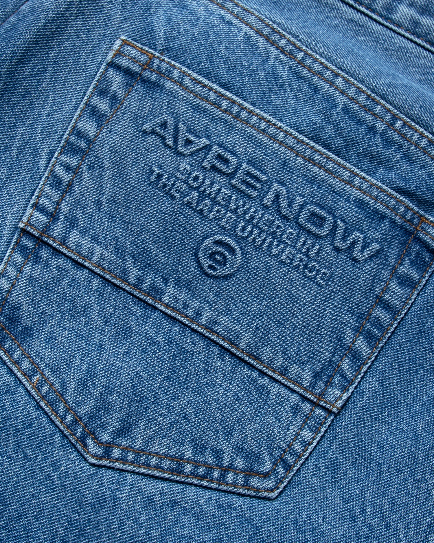Moonface patch straight jeans - Image 10