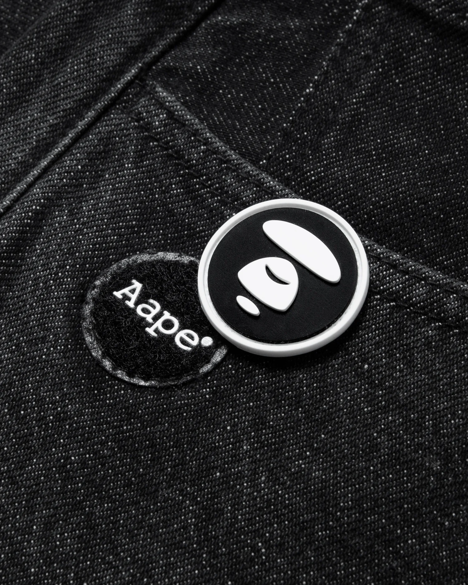 Moonface patch straight jeans - Image 3