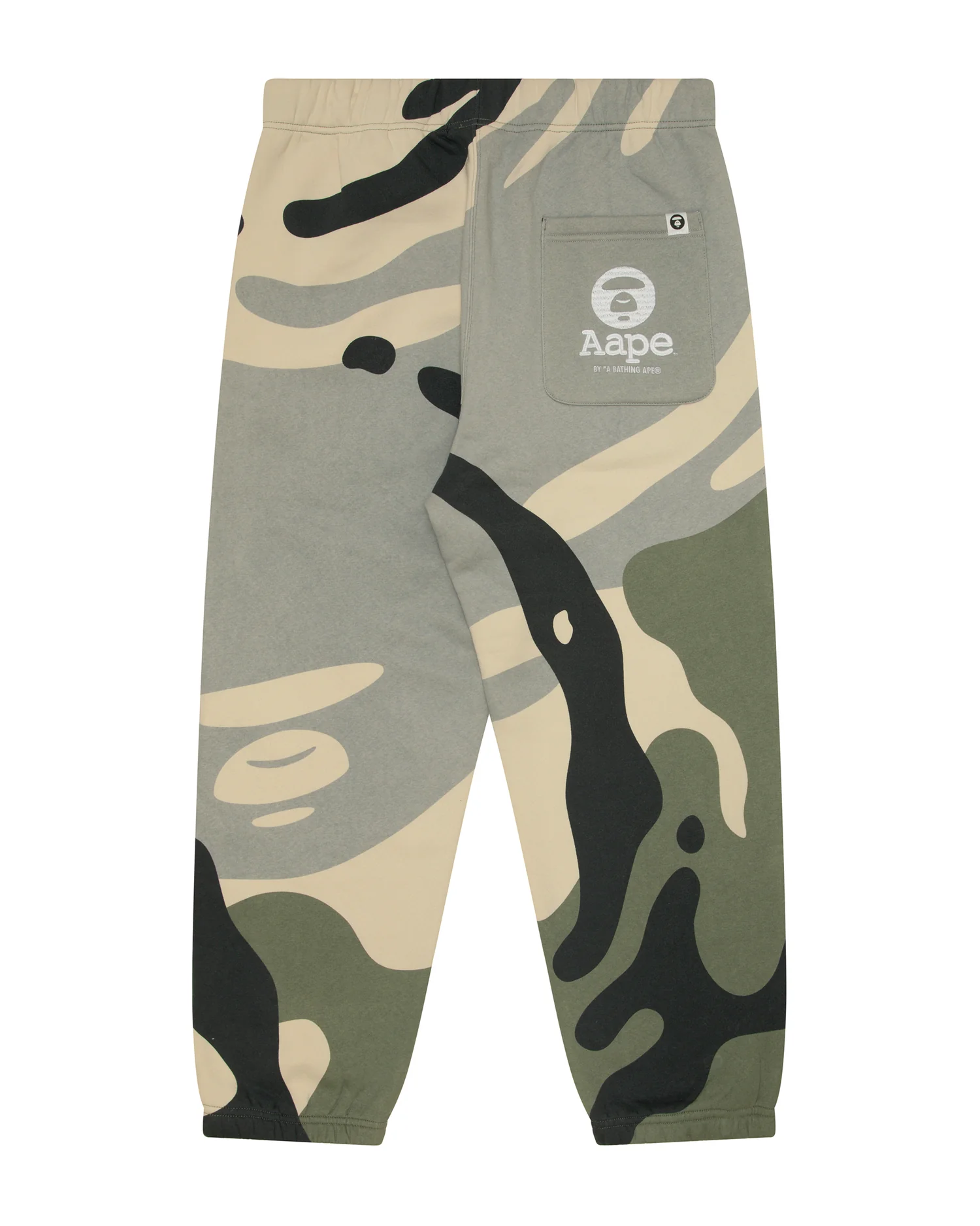 Moonface patch camo sweatpants - Image 2